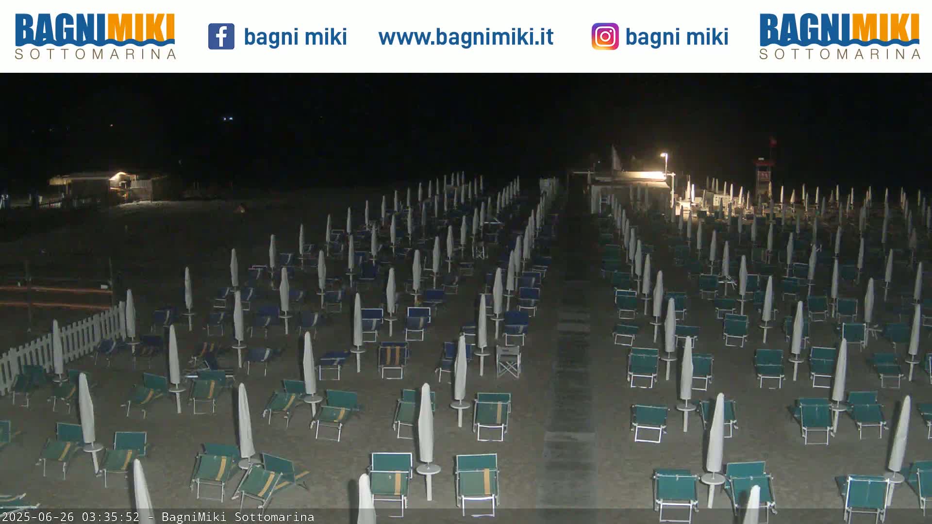 Venezia Sottomarina Miki Beach East View Live Cam - Venice, Veneto, Italy