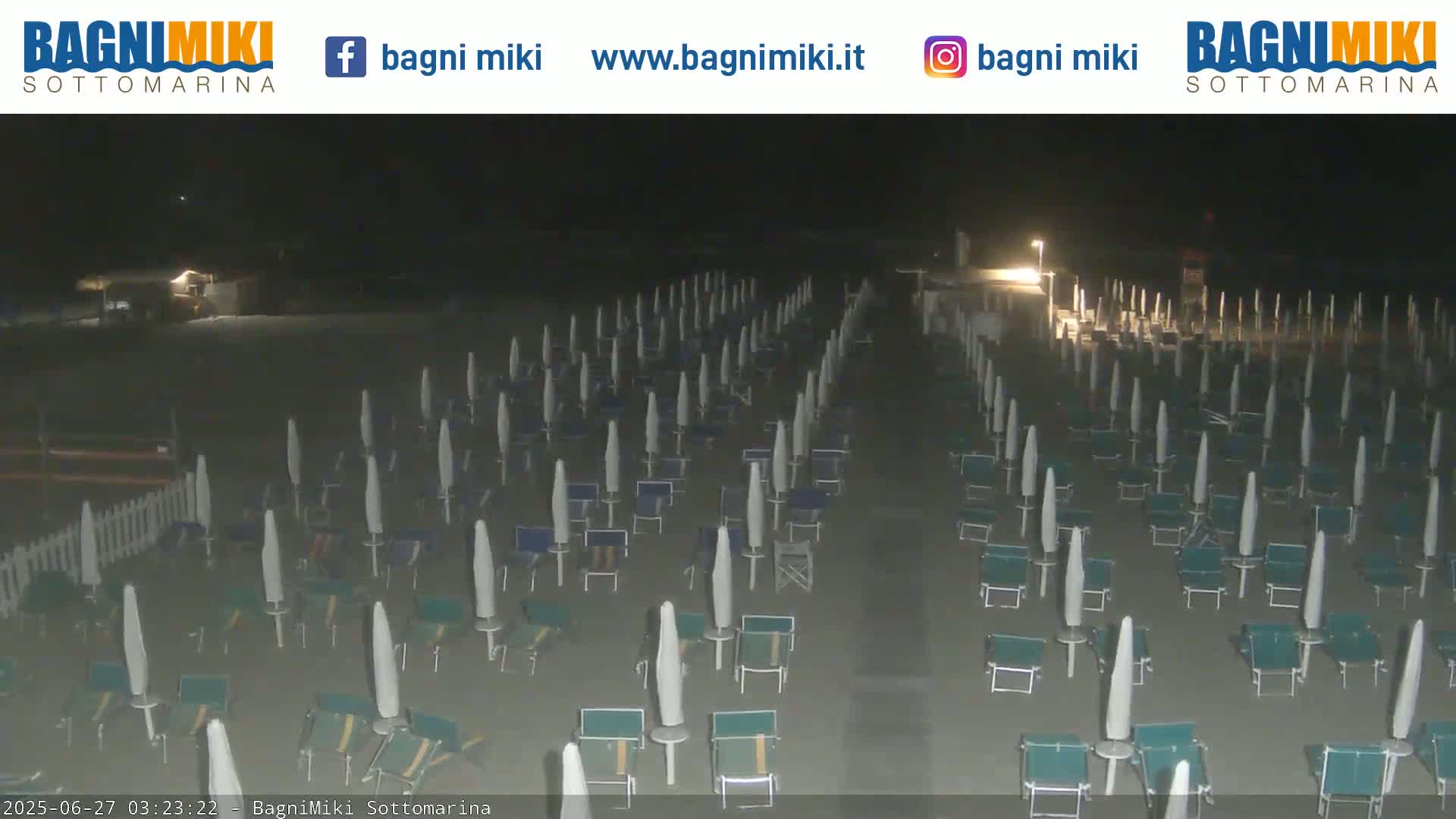 Venezia Sottomarina Miki Beach East View Live Cam - Venice, Veneto, Italy