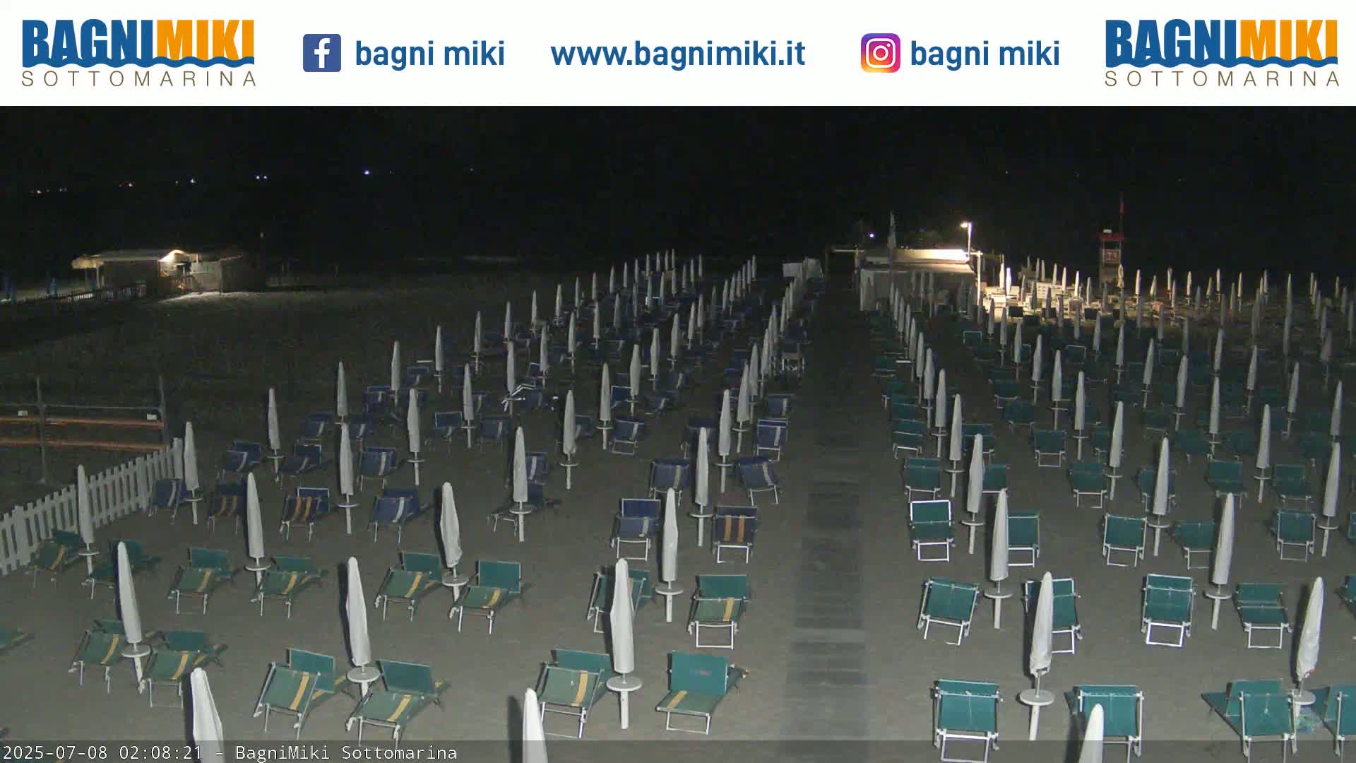 Venezia Sottomarina Miki Beach East View Live Cam - Venice, Veneto, Italy