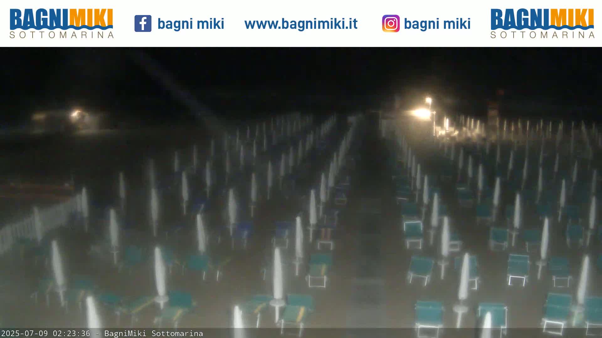 Venezia Sottomarina Miki Beach East View Live Cam - Venice, Veneto, Italy