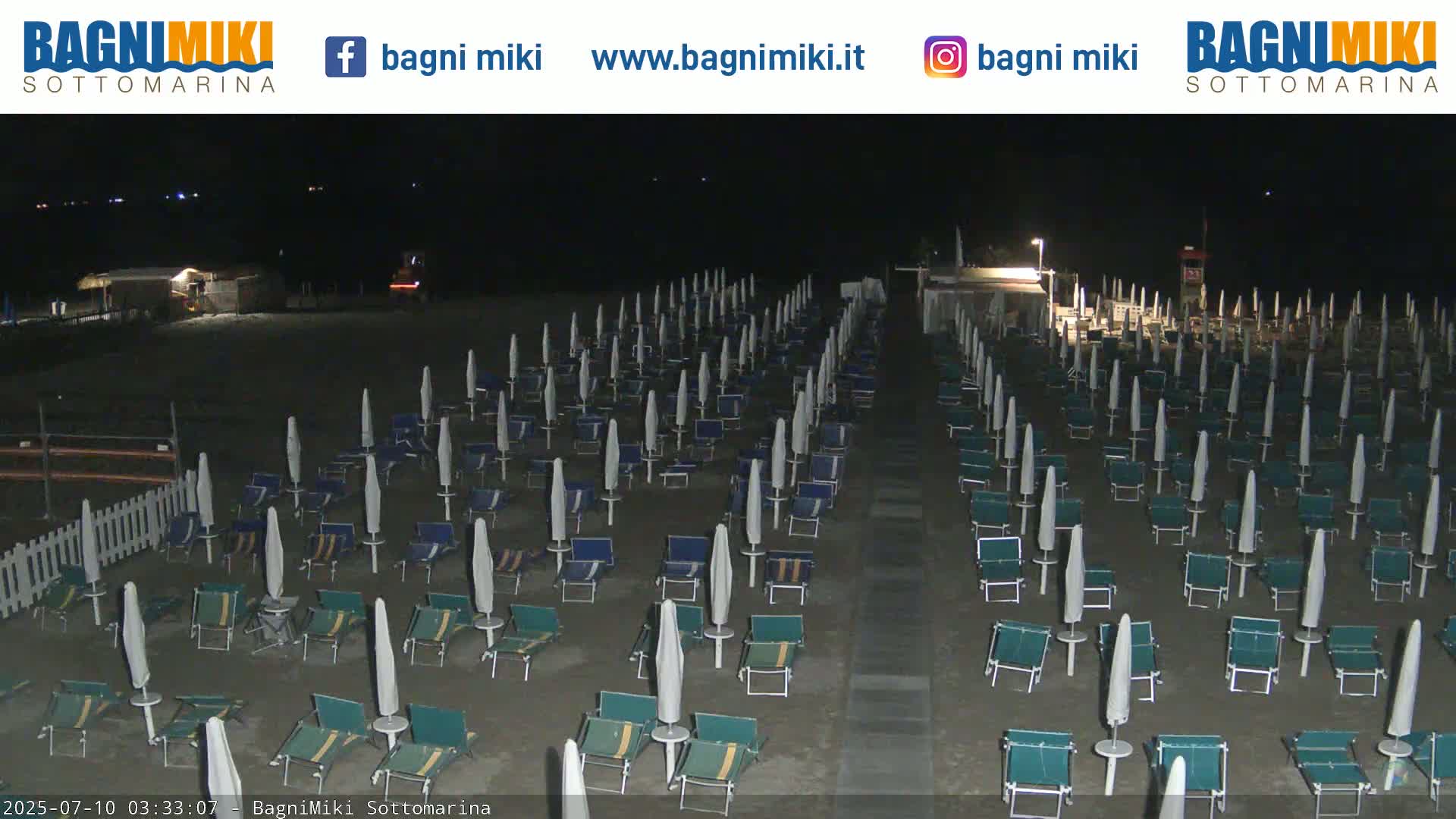 Venezia Sottomarina Miki Beach East View Live Cam - Venice, Veneto, Italy