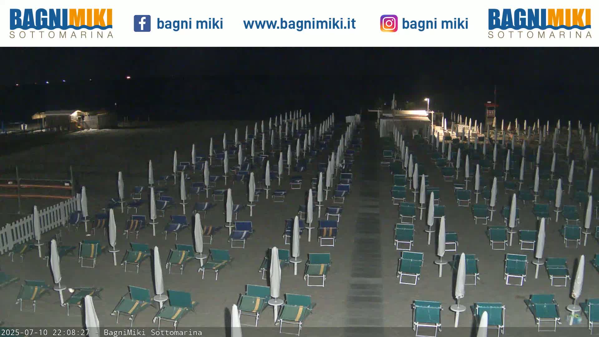 Venezia Sottomarina Miki Beach East View Live Cam - Venice, Veneto, Italy