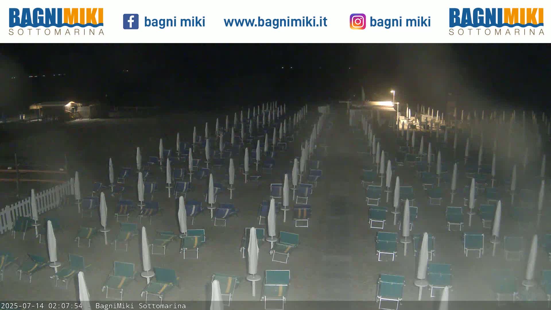 Venezia Sottomarina Miki Beach East View Live Cam - Venice, Veneto, Italy
