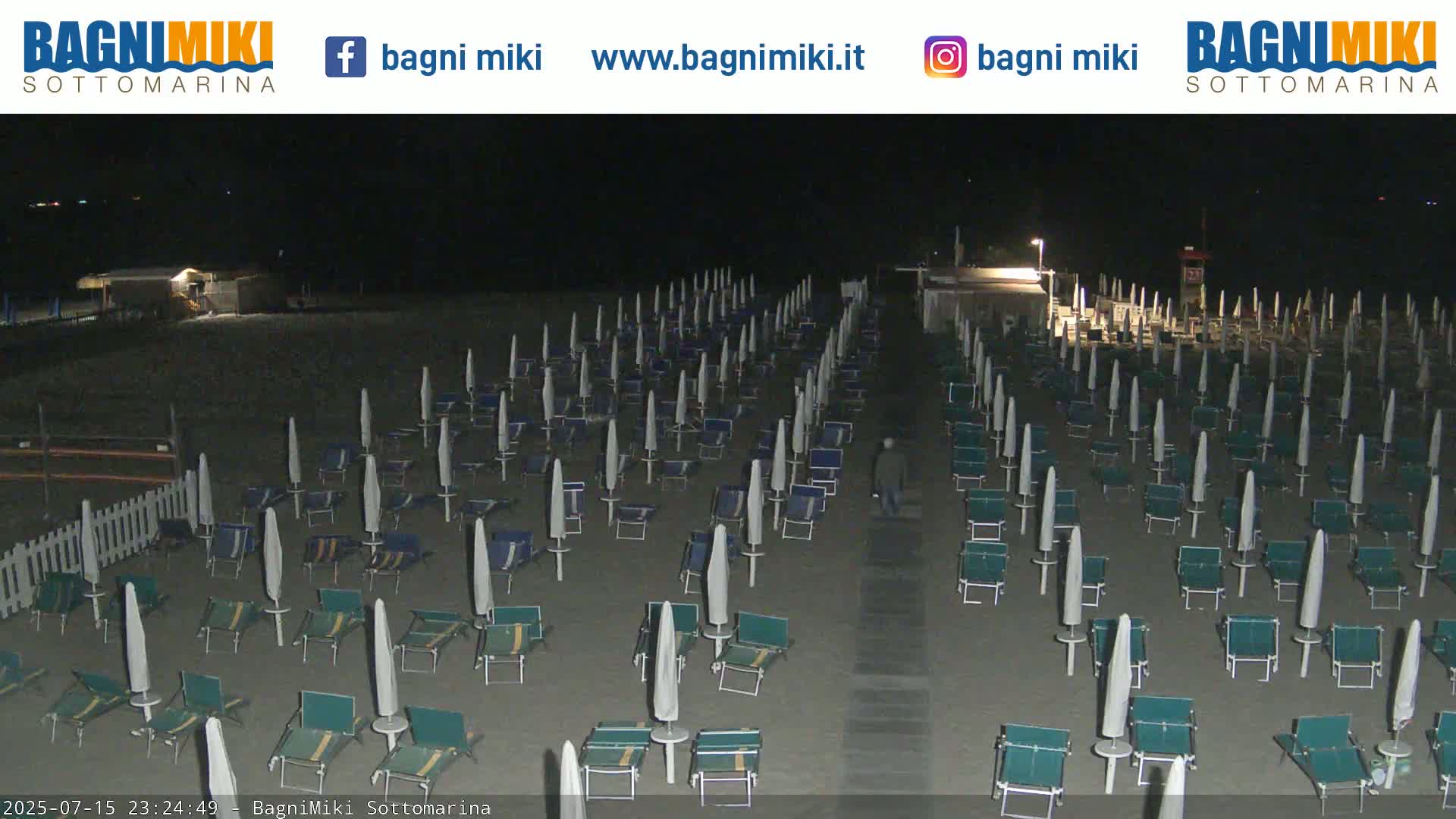Venezia Sottomarina Miki Beach East View Live Cam - Venice, Veneto, Italy