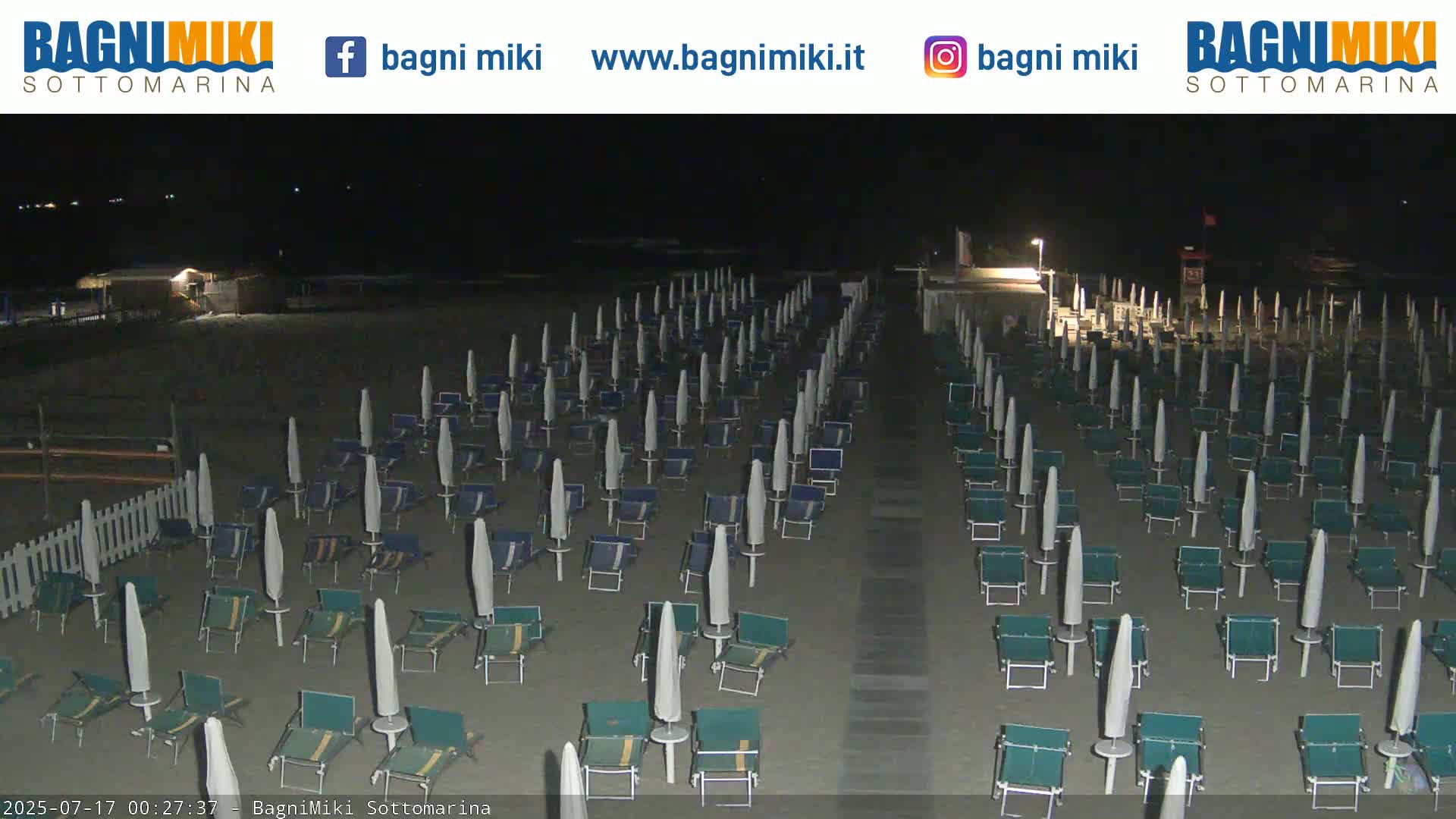 Venezia Sottomarina Miki Beach East View Live Cam - Venice, Veneto, Italy
