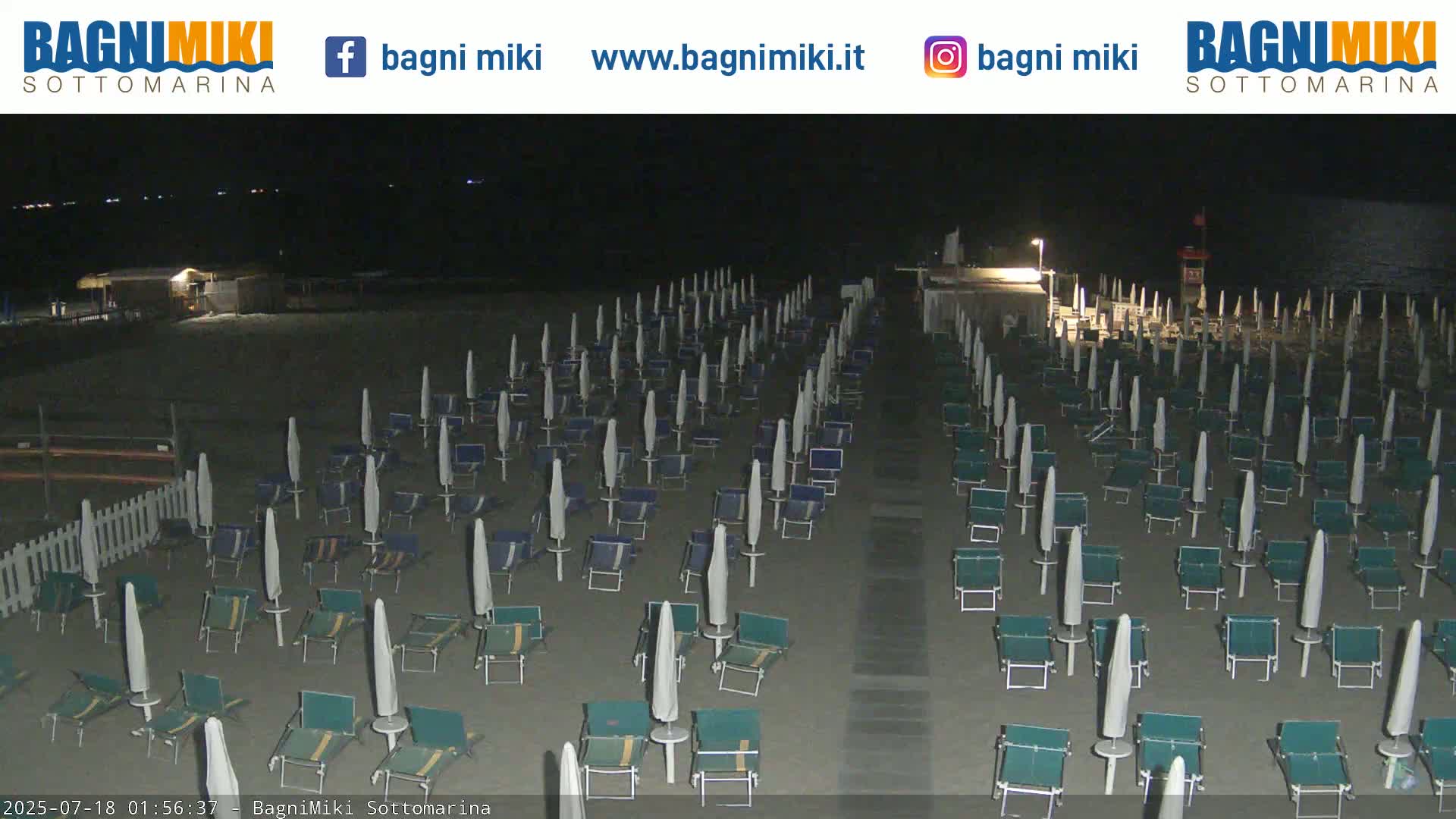 Venezia Sottomarina Miki Beach East View Live Cam - Venice, Veneto, Italy