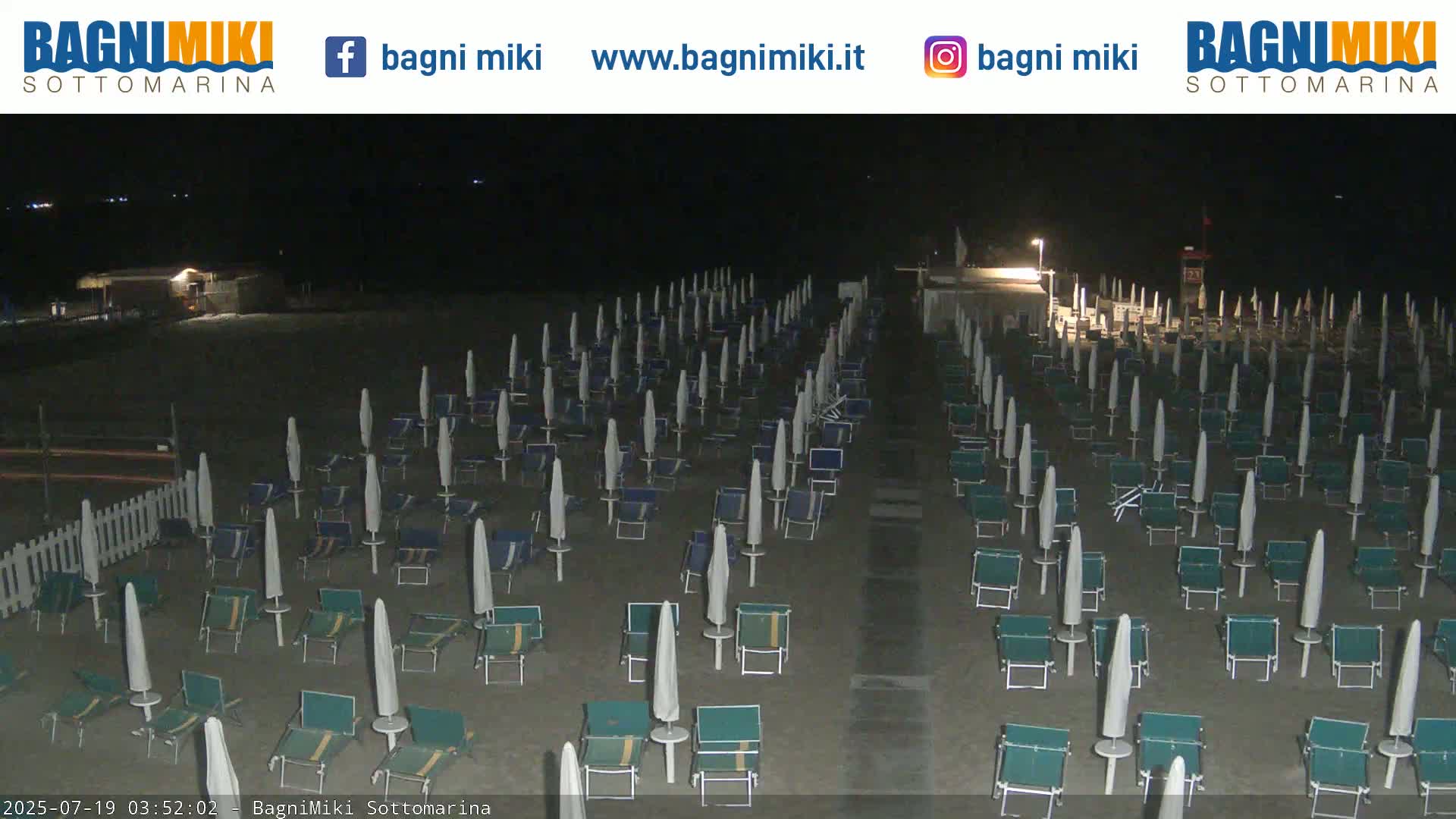 Venezia Sottomarina Miki Beach East View Live Cam - Venice, Veneto, Italy