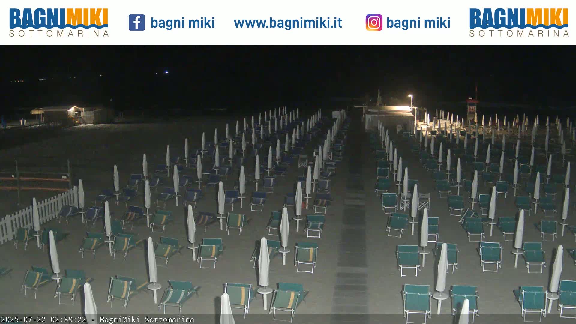 Venezia Sottomarina Miki Beach East View Live Cam - Venice, Veneto, Italy