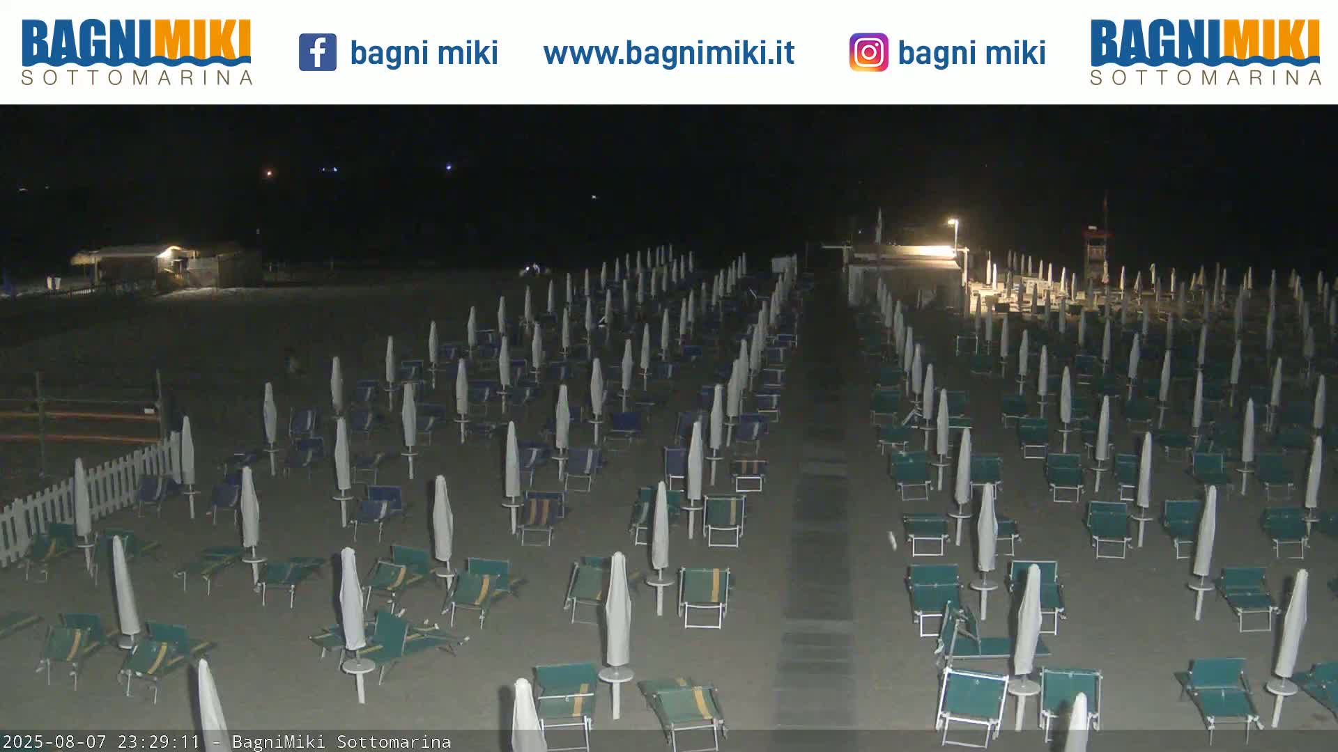 Venezia Sottomarina Miki Beach East View Live Cam - Venice, Veneto, Italy