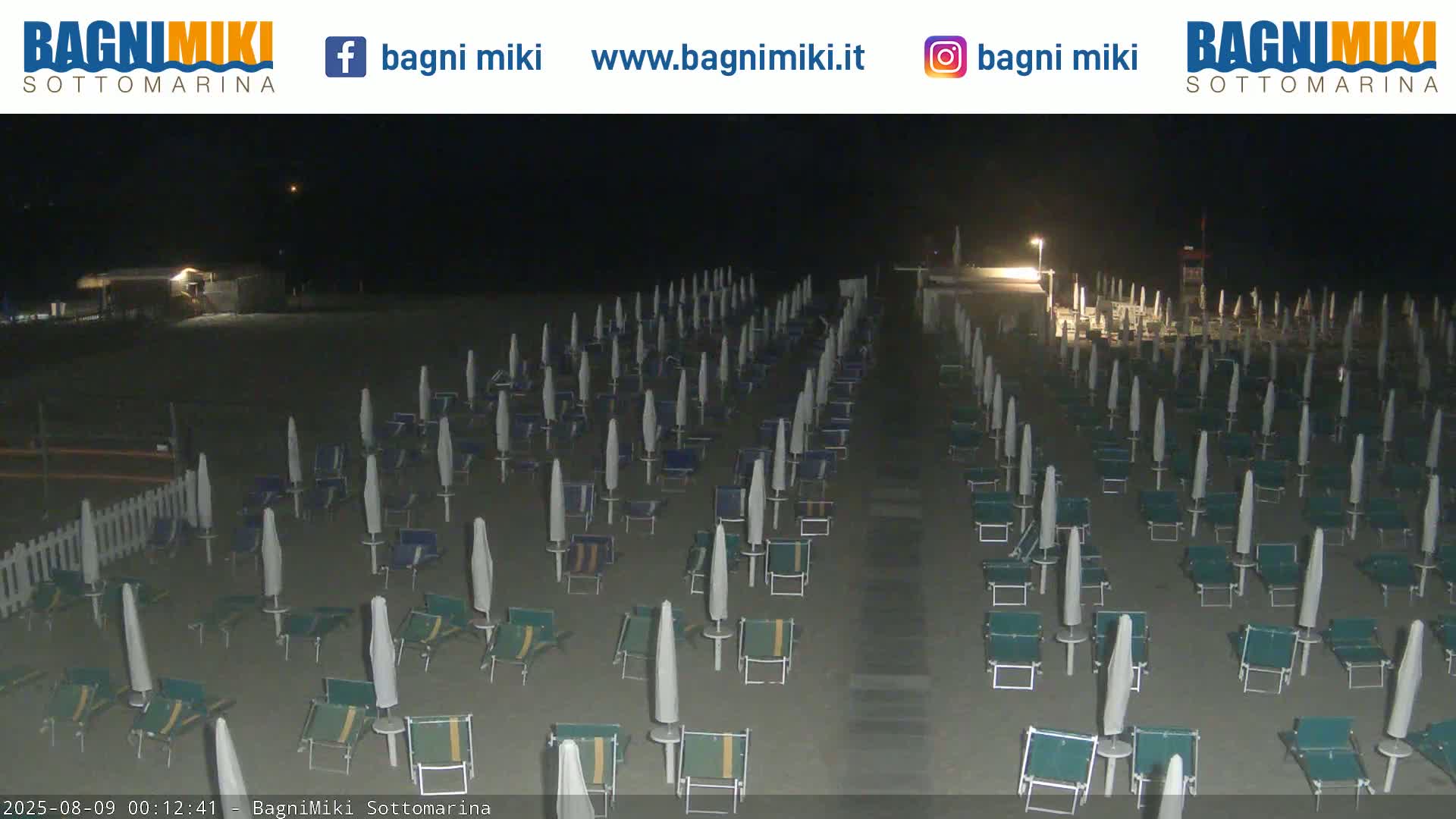 Venezia Sottomarina Miki Beach East View Live Cam - Venice, Veneto, Italy