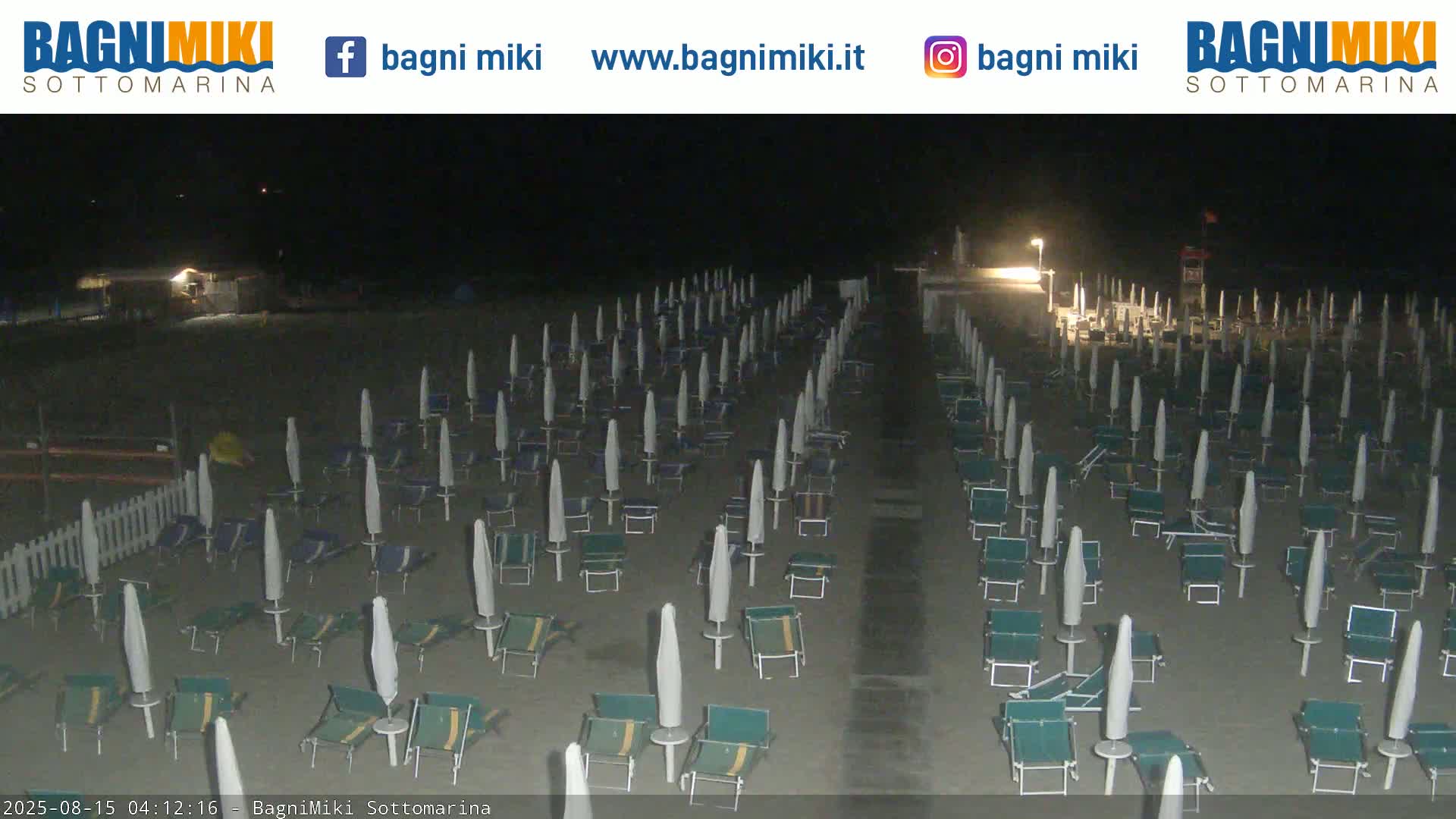 Venezia Sottomarina Miki Beach East View Live Cam - Venice, Veneto, Italy