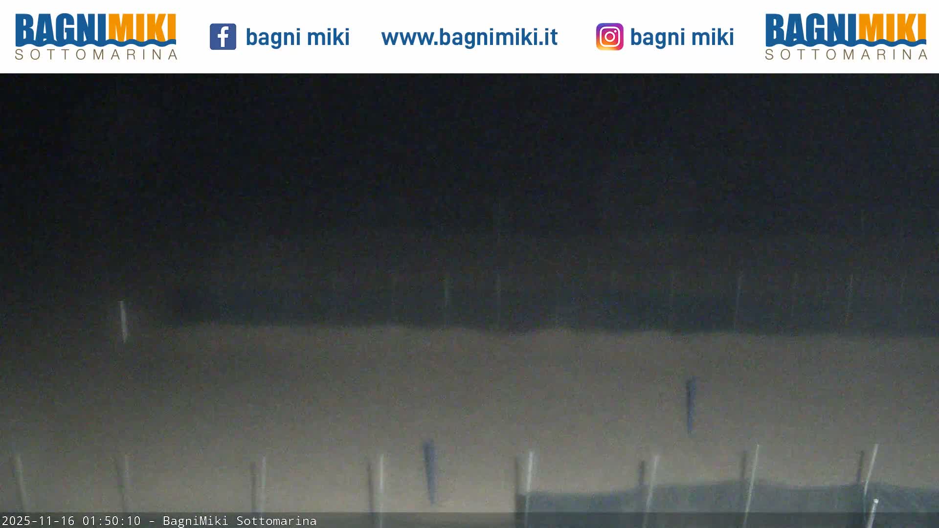 Venezia Sottomarina Miki Beach East View Live Cam - Venice, Veneto, Italy
