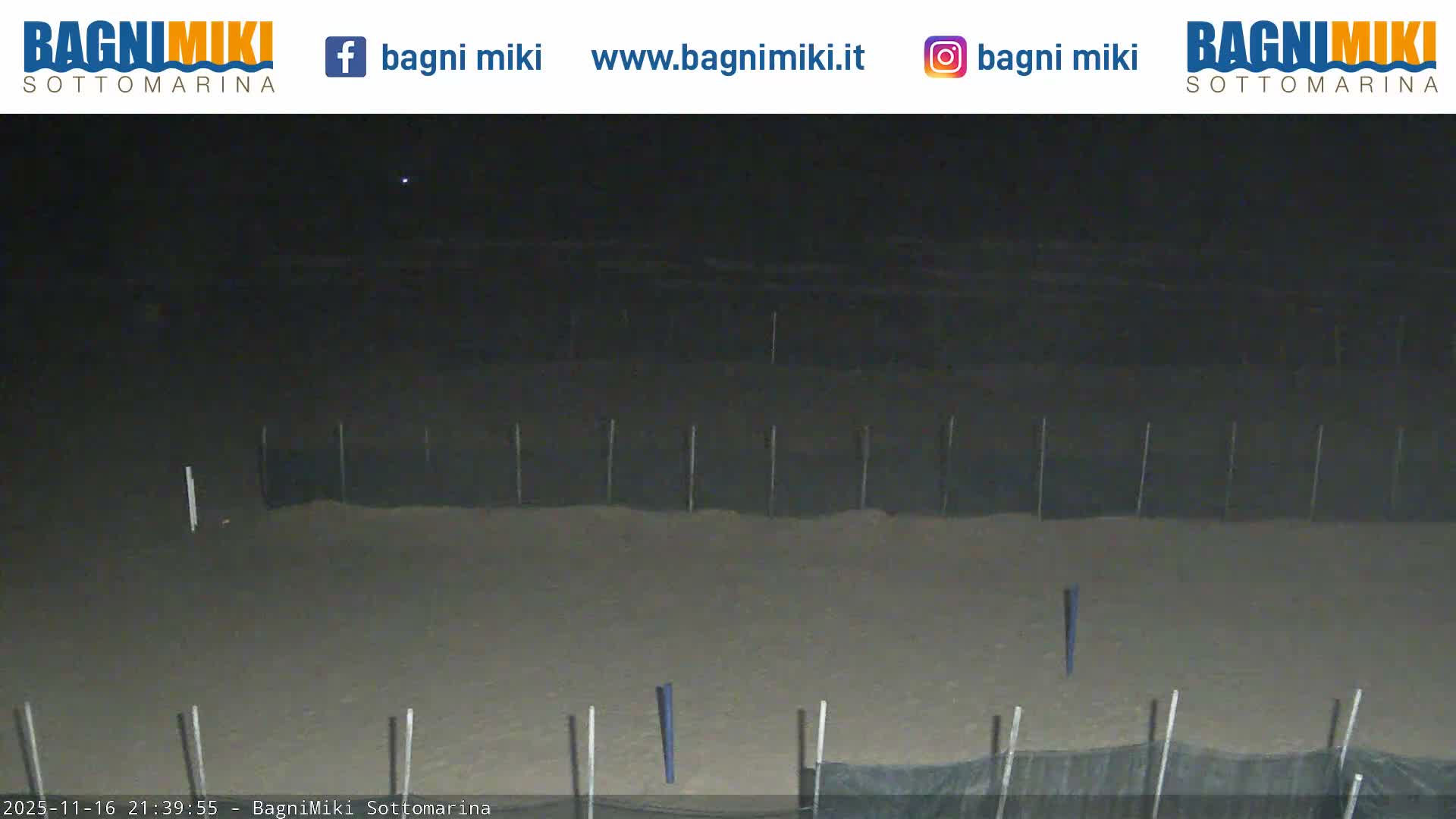 Venezia Sottomarina Miki Beach East View Live Cam - Venice, Veneto, Italy