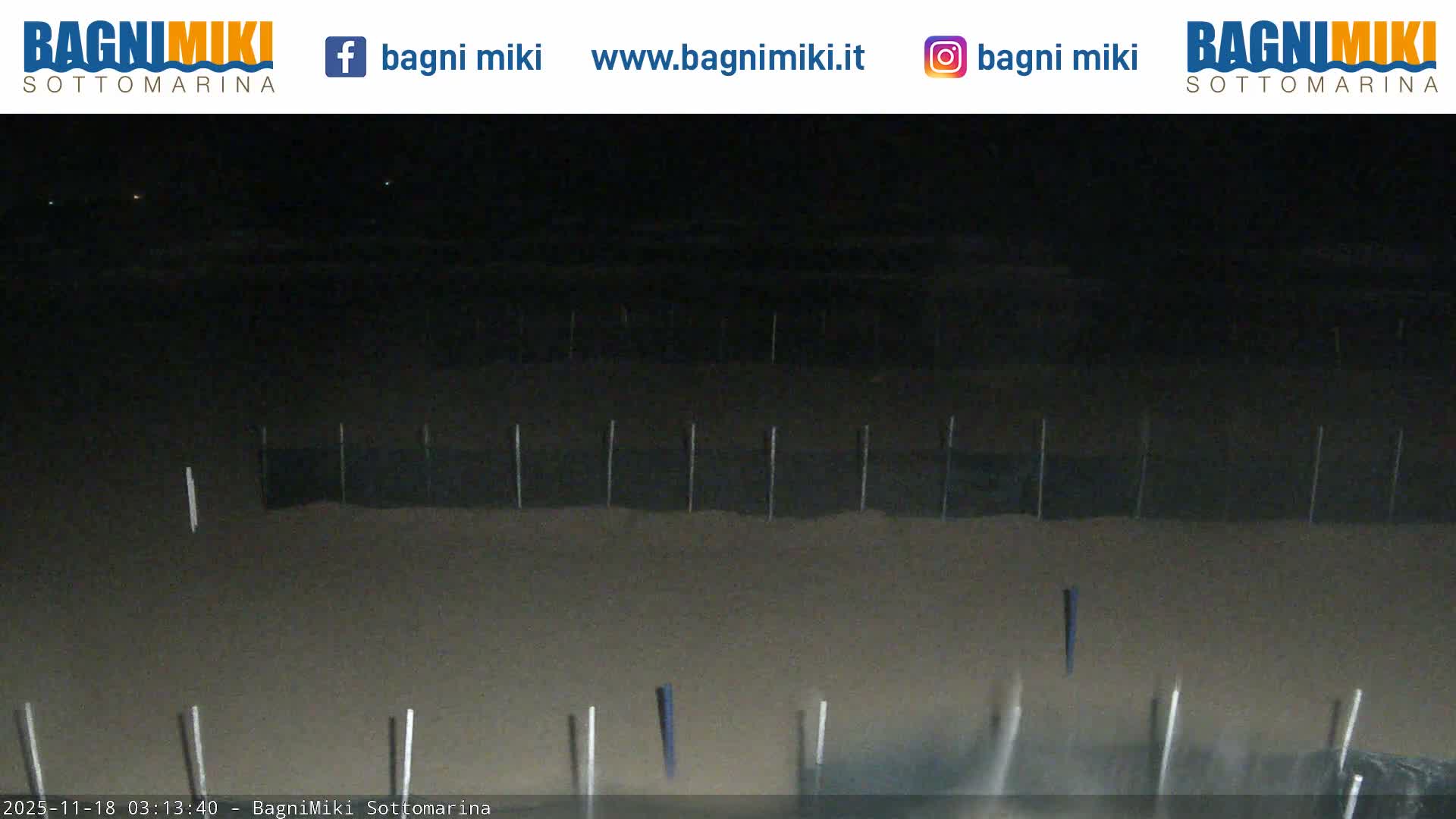 Venezia Sottomarina Miki Beach East View Live Cam - Venice, Veneto, Italy
