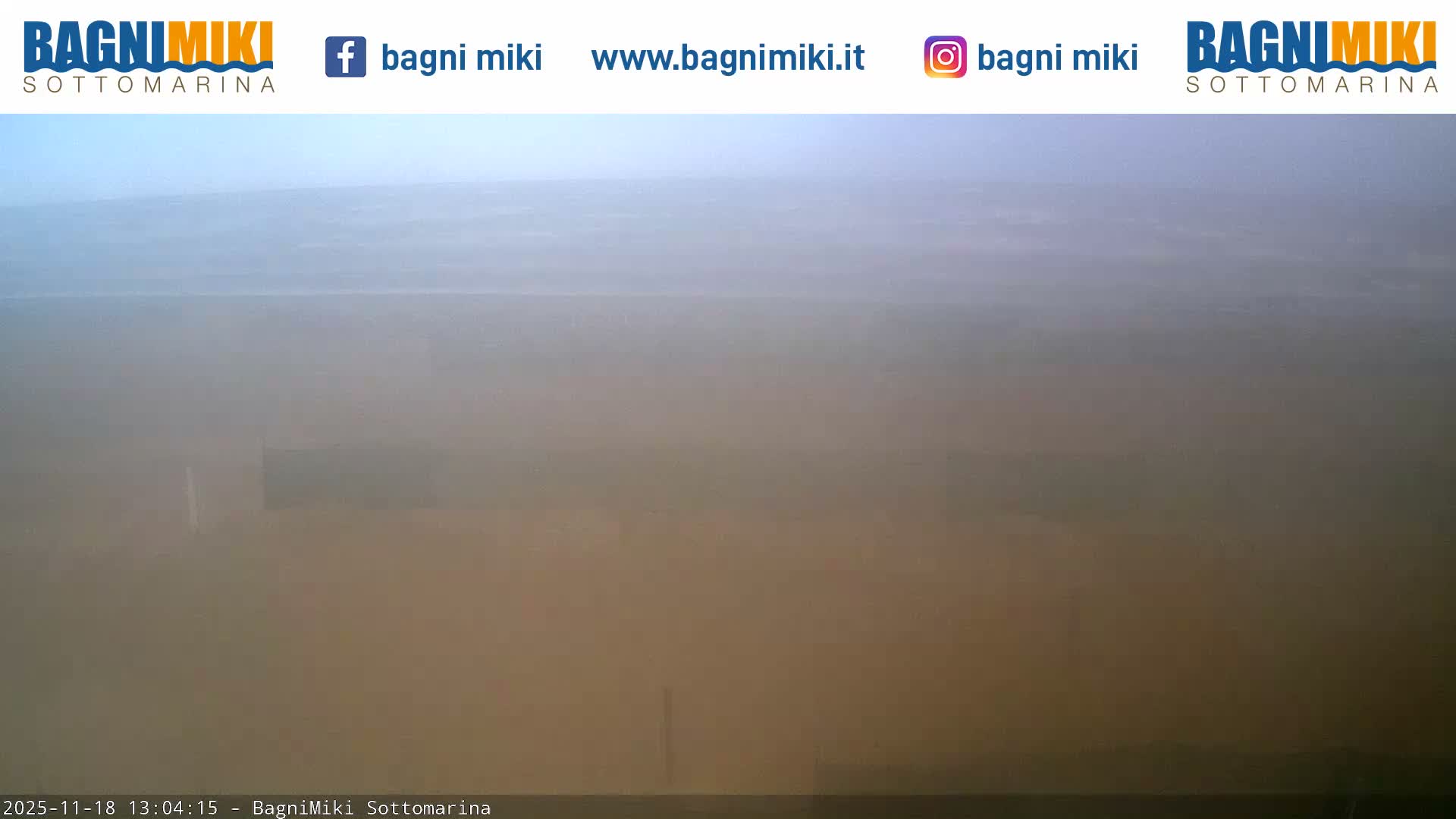 Venezia Sottomarina Miki Beach East View Live Cam - Venice, Veneto, Italy