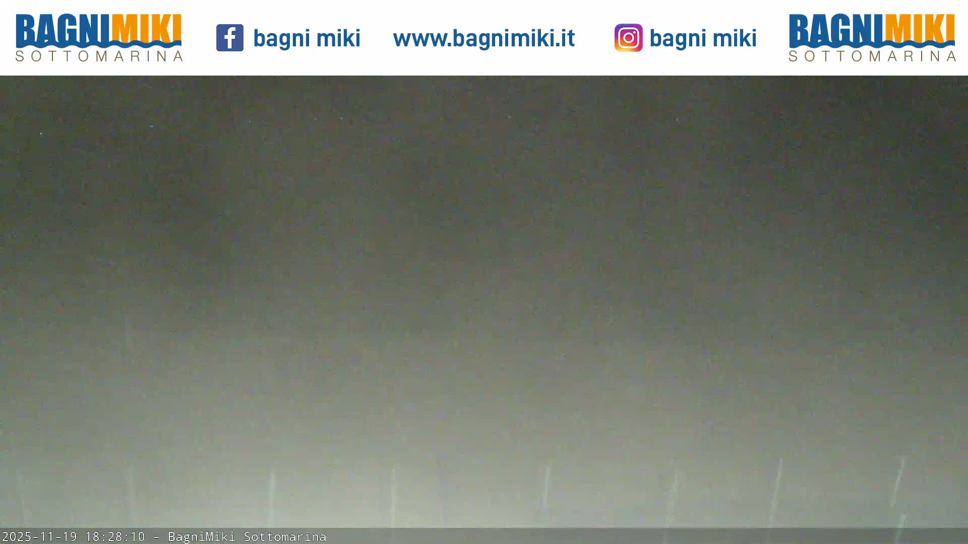 Venezia Sottomarina Miki Beach East View Live Cam - Venice, Veneto, Italy