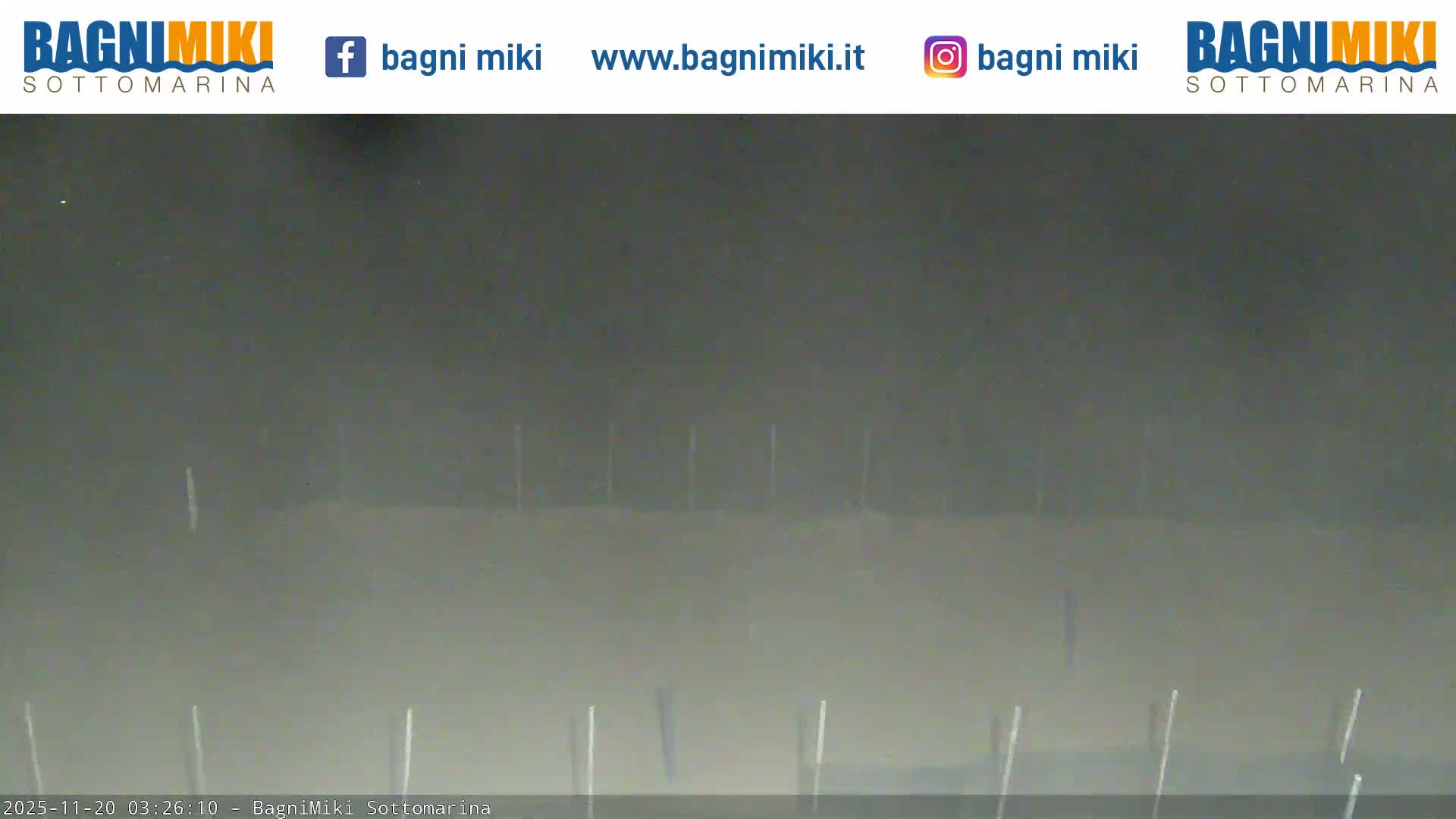 Venezia Sottomarina Miki Beach East View Live Cam - Venice, Veneto, Italy