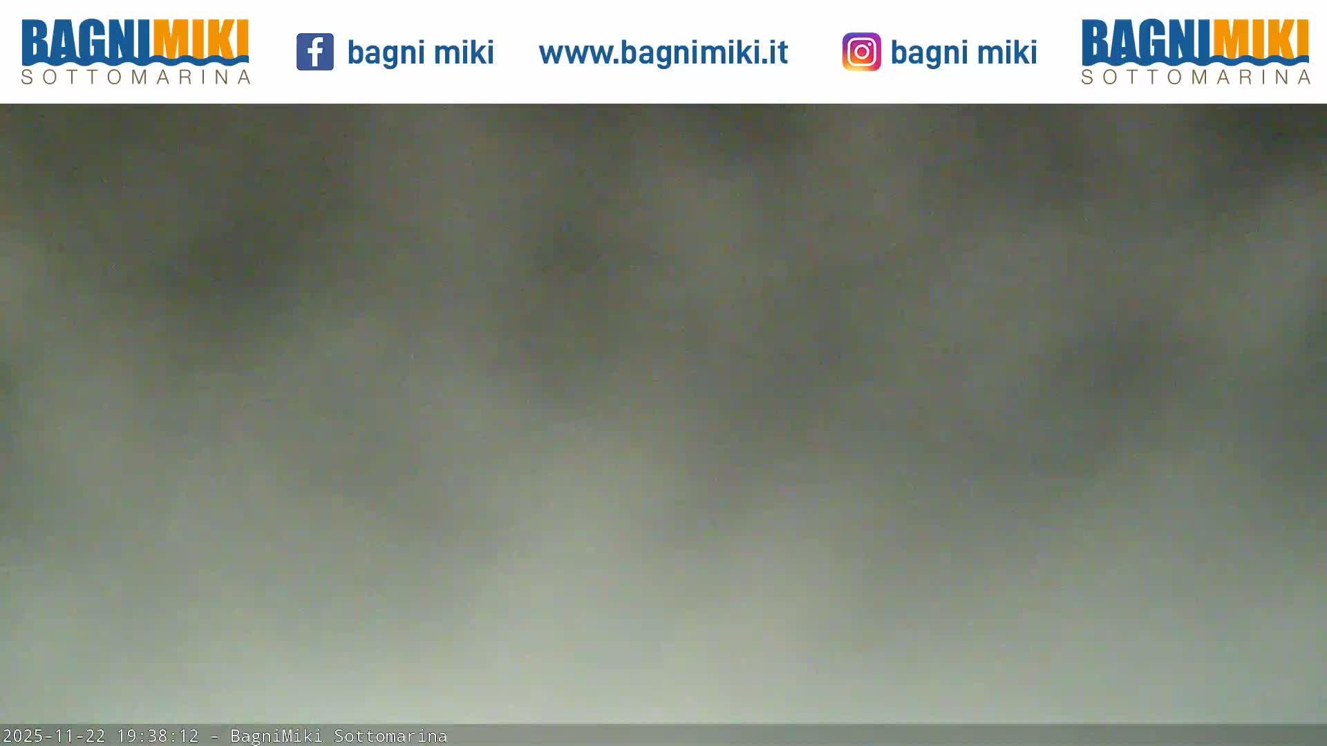 Venezia Sottomarina Miki Beach East View Live Cam - Venice, Veneto, Italy