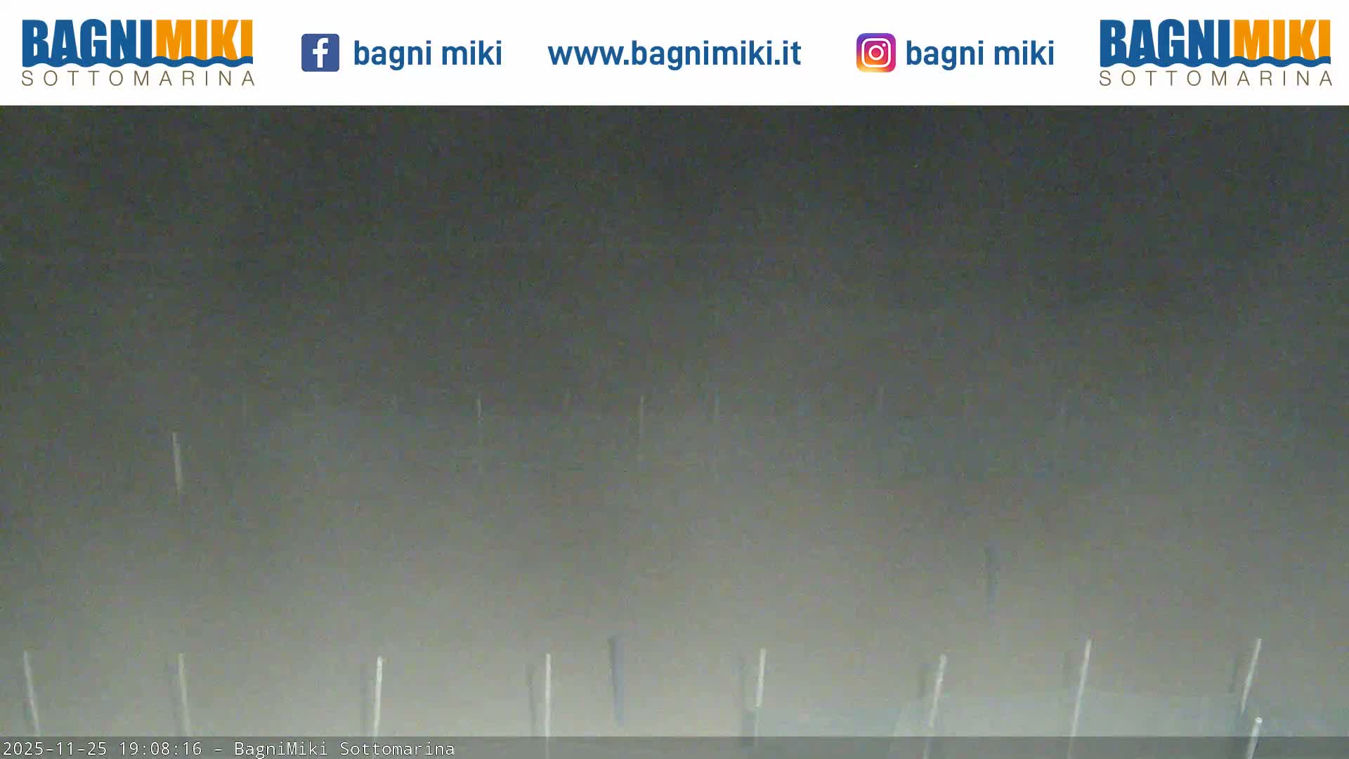 Venezia Sottomarina Miki Beach East View Live Cam - Venice, Veneto, Italy