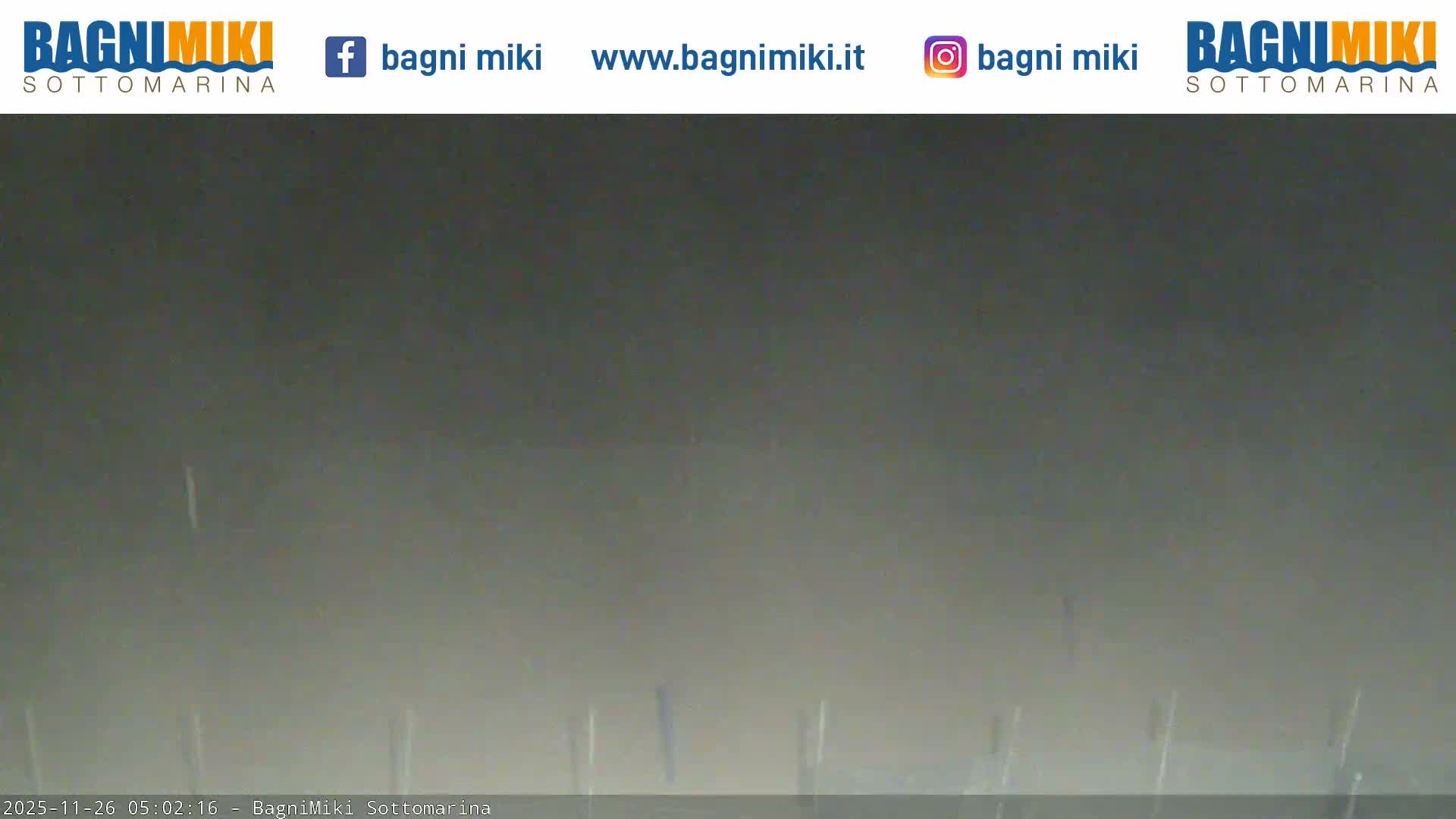Venezia Sottomarina Miki Beach East View Live Cam - Venice, Veneto, Italy