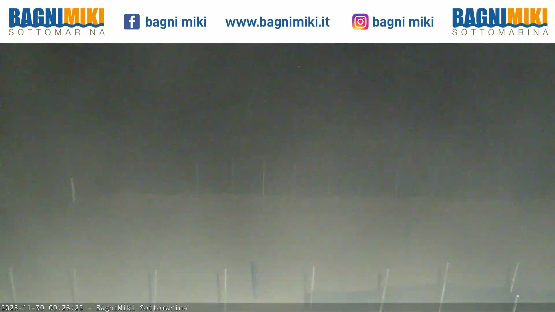 Venezia Sottomarina Miki Beach East View Live Cam - Venice, Veneto, Italy