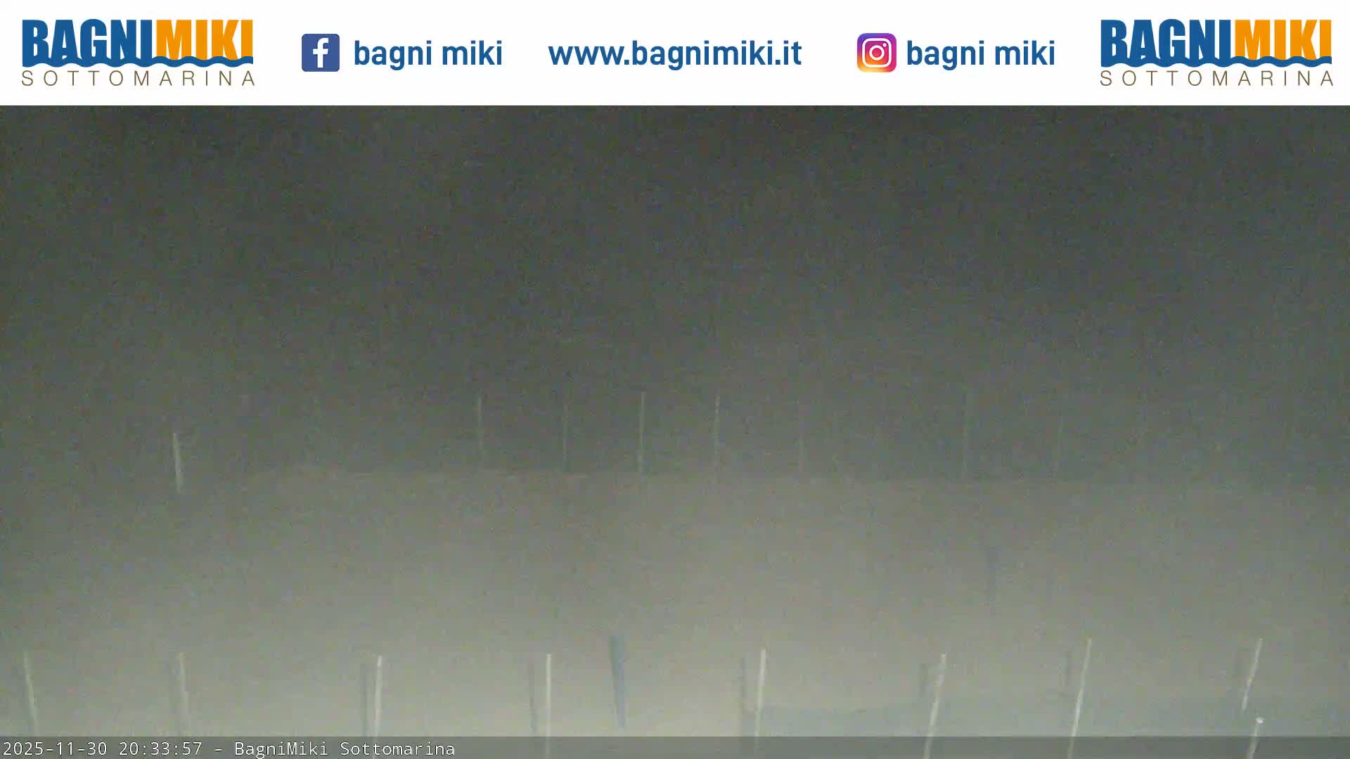 Venezia Sottomarina Miki Beach East View Live Cam - Venice, Veneto, Italy