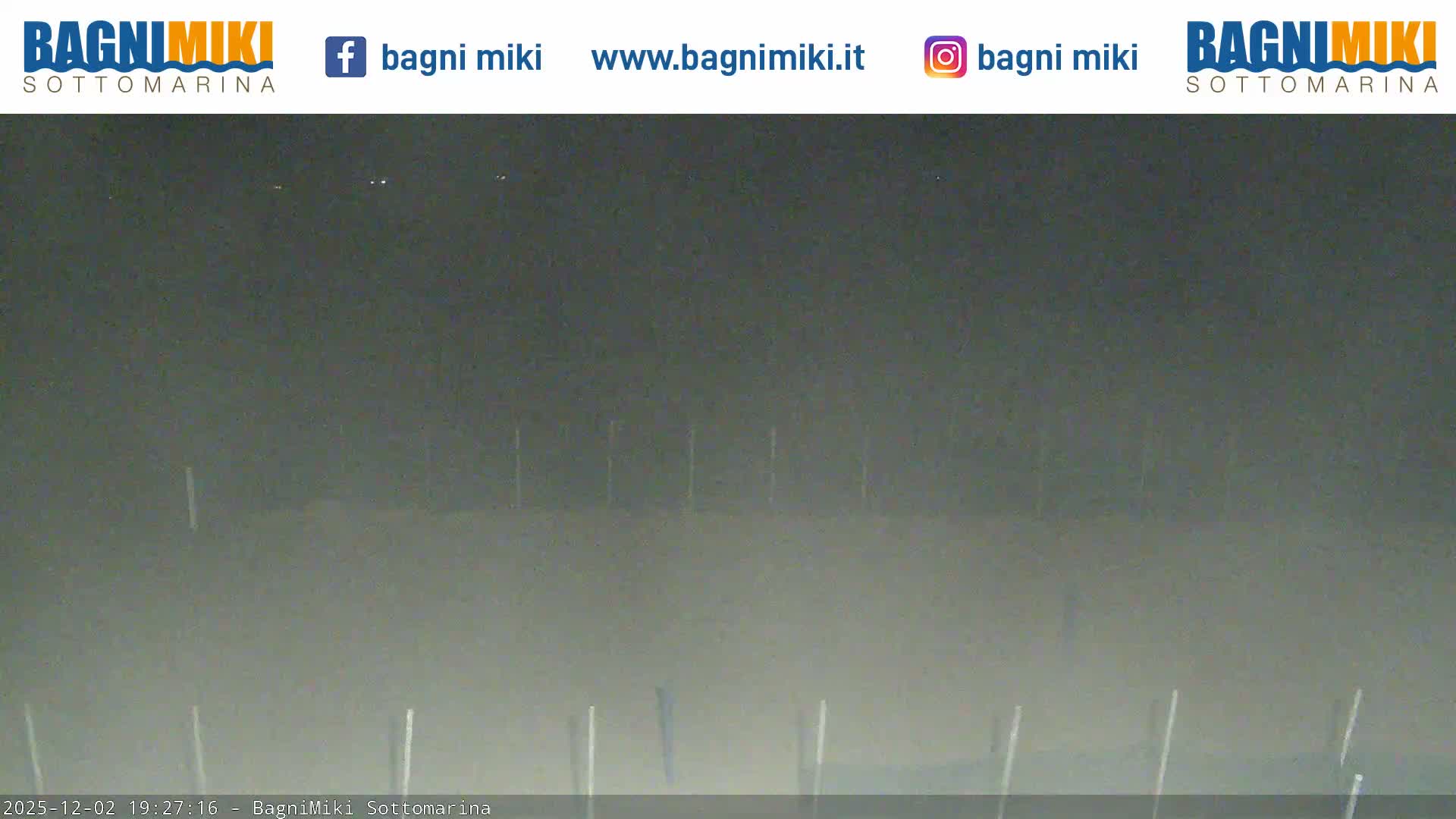 Venezia Sottomarina Miki Beach East View Live Cam - Venice, Veneto, Italy