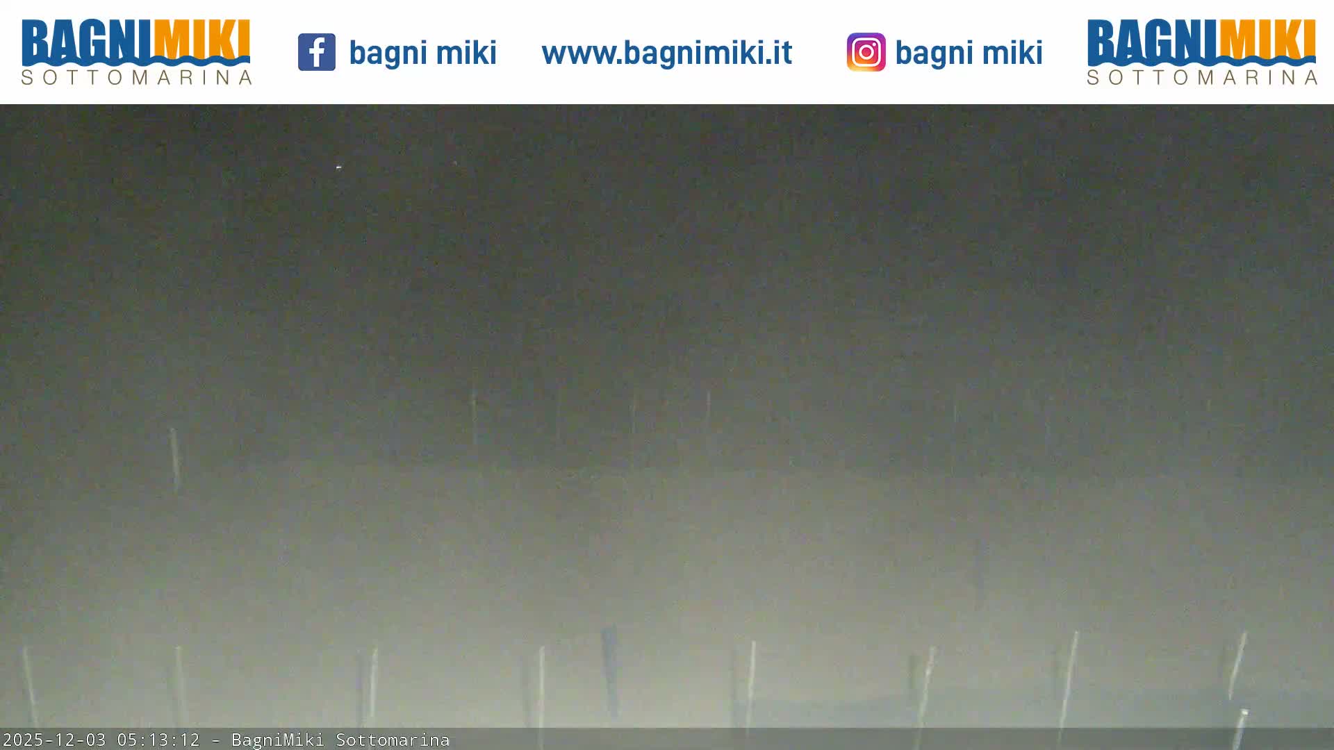 Venezia Sottomarina Miki Beach East View Live Cam - Venice, Veneto, Italy
