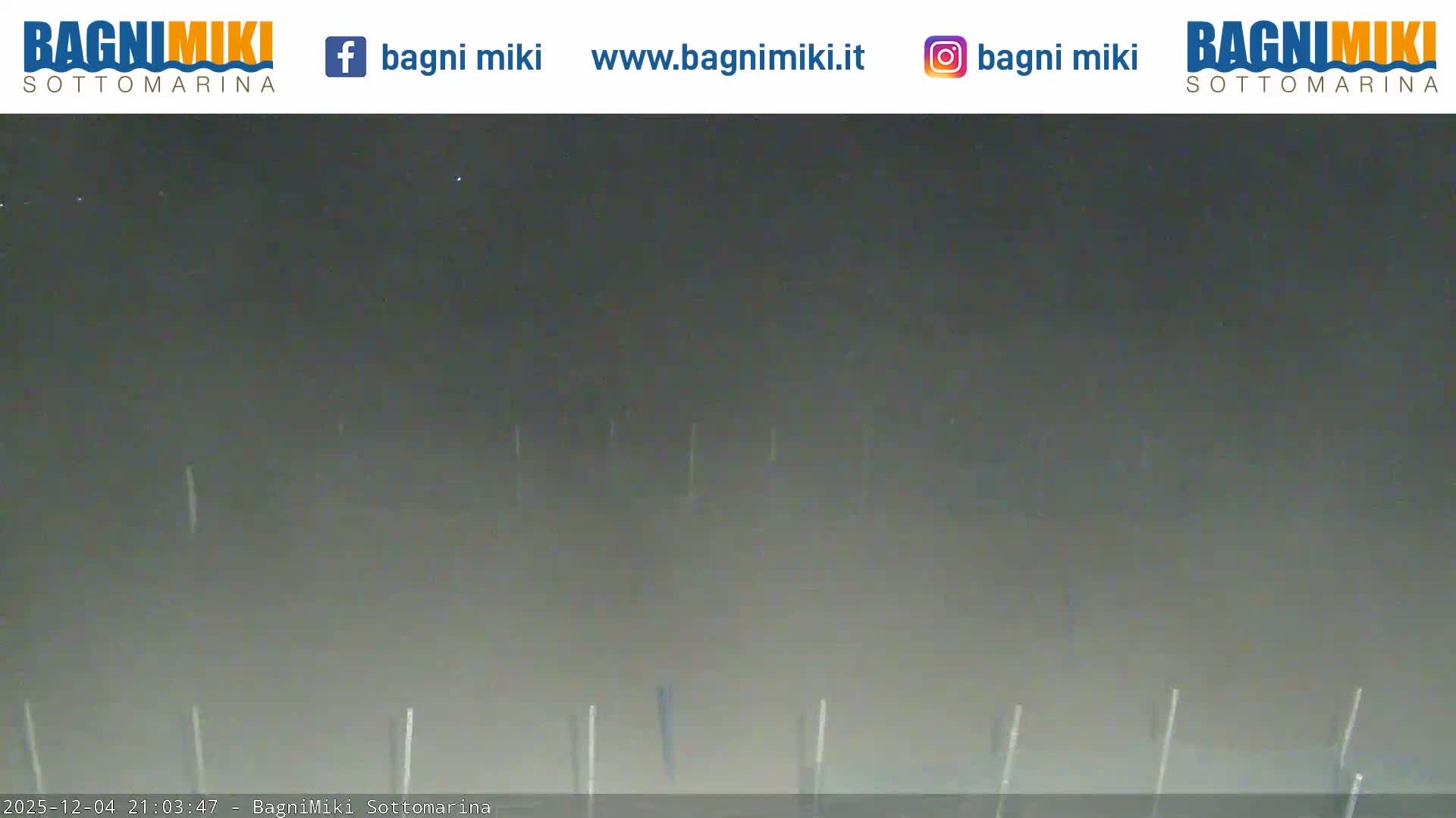 Venezia Sottomarina Miki Beach East View Live Cam - Venice, Veneto, Italy