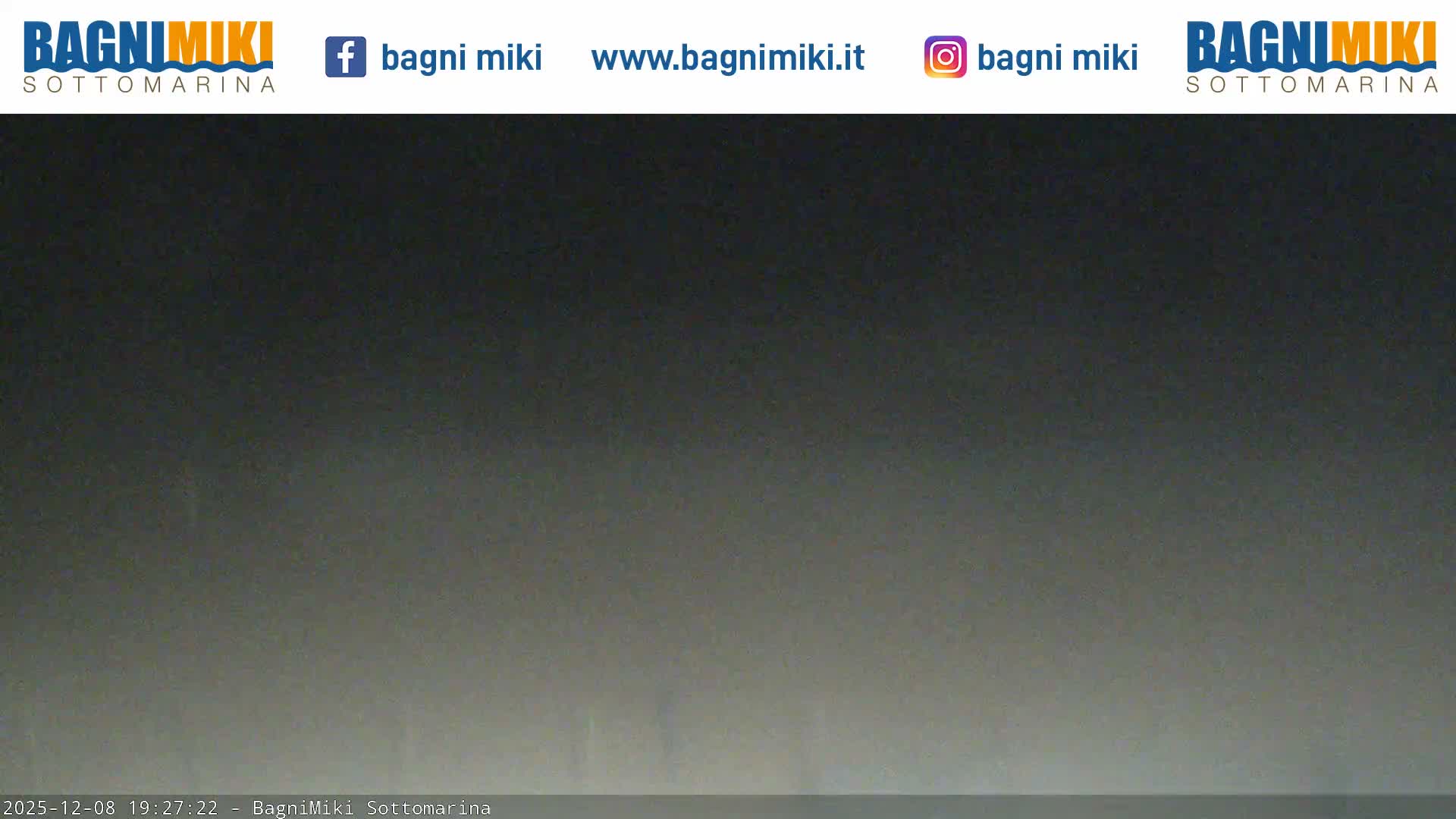 Venezia Sottomarina Miki Beach East View Live Cam - Venice, Veneto, Italy