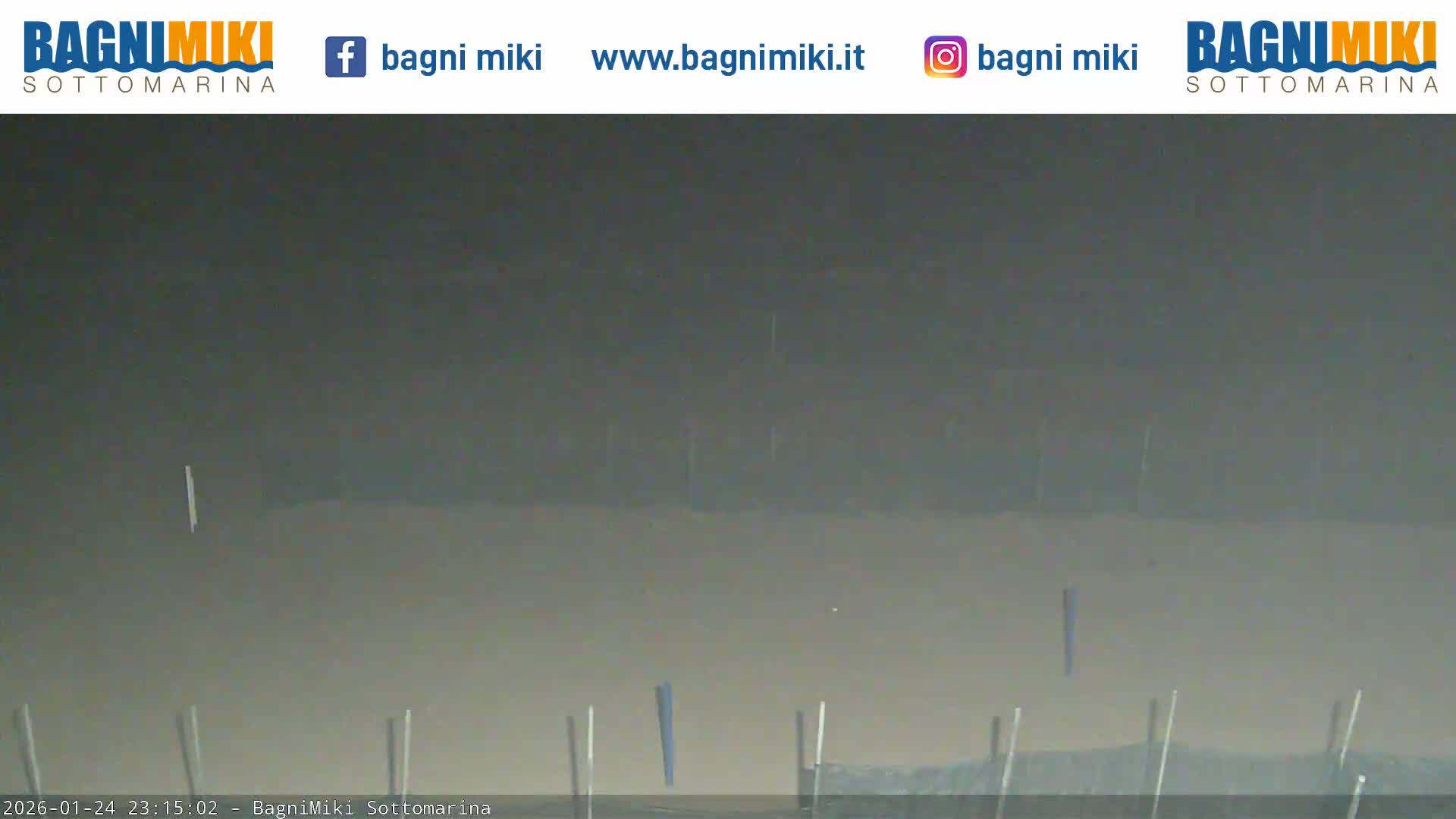 Venezia Sottomarina Miki Beach East View Live Cam - Venice, Veneto, Italy