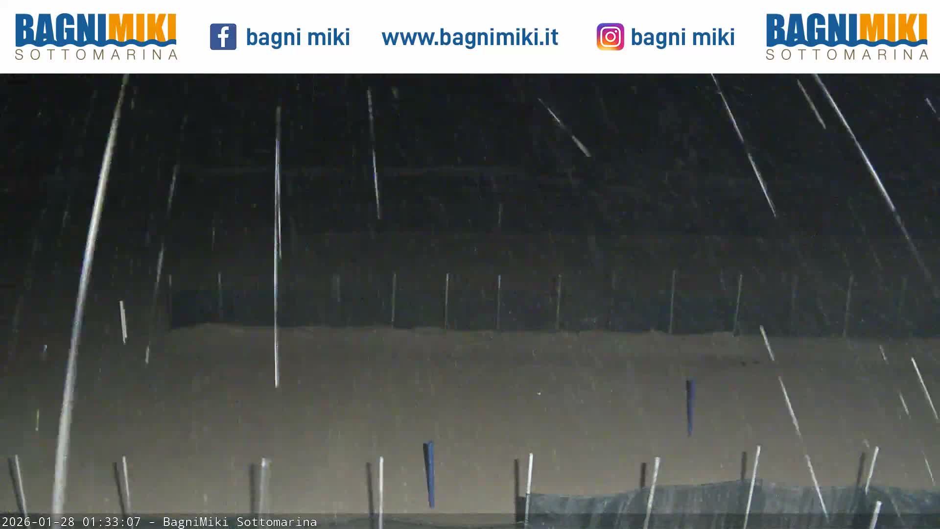 Venezia Sottomarina Miki Beach East View Live Cam - Venice, Veneto, Italy