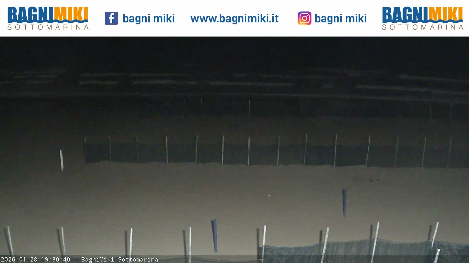 Venezia Sottomarina Miki Beach East View Live Cam - Venice, Veneto, Italy