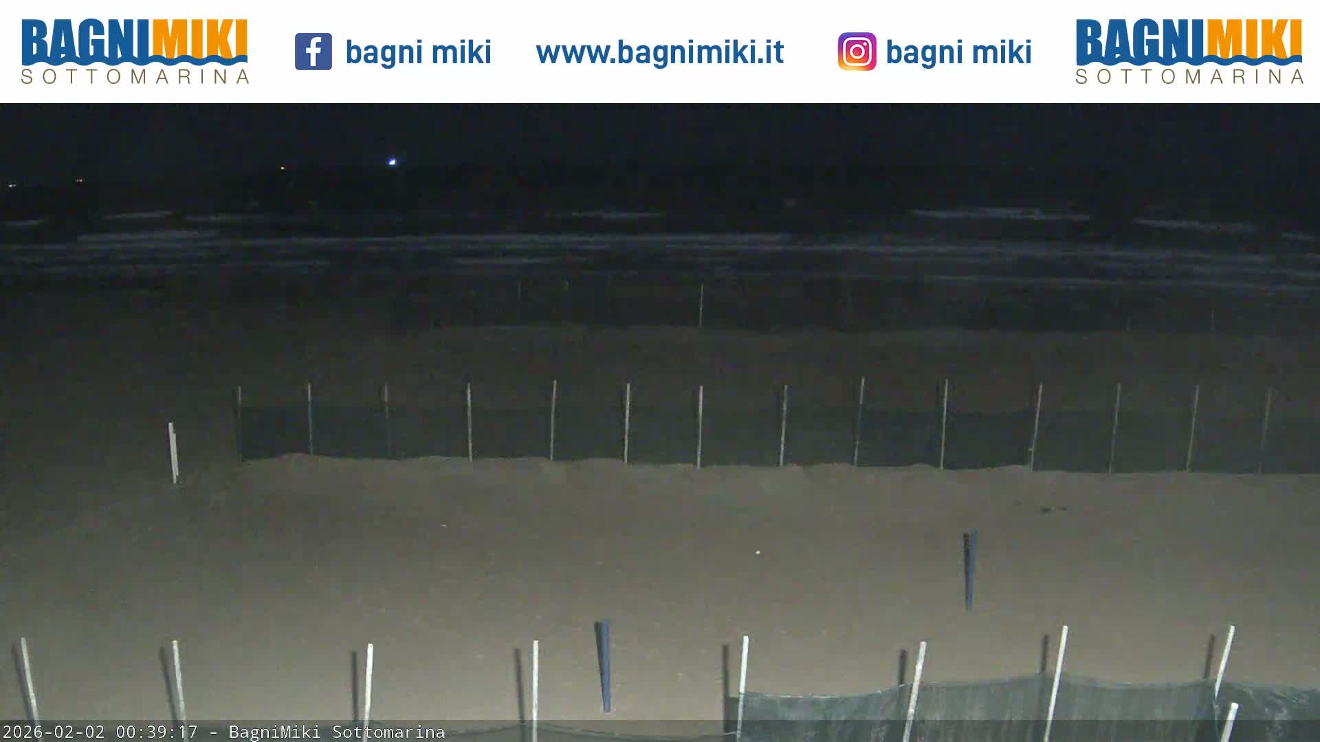 Venezia Sottomarina Miki Beach East View Live Cam - Venice, Veneto, Italy