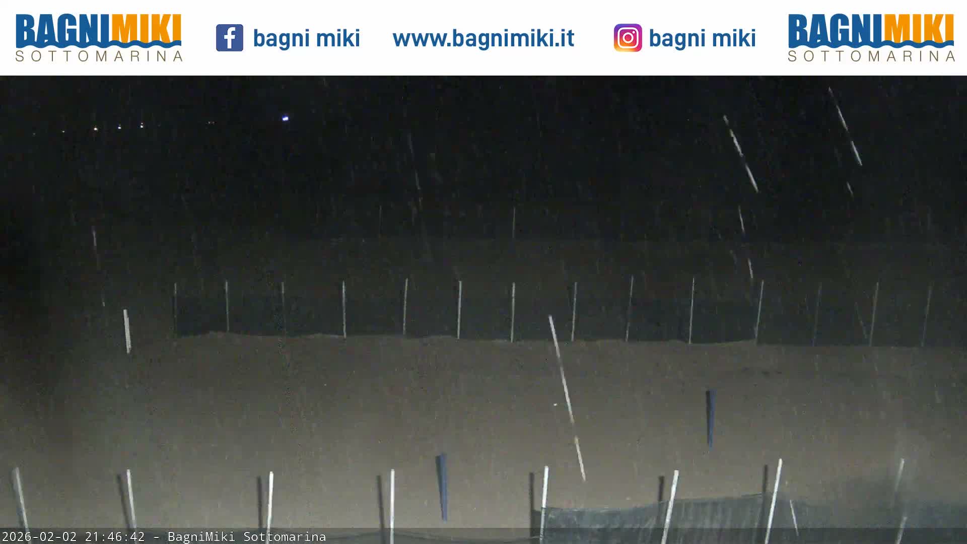 Venezia Sottomarina Miki Beach East View Live Cam - Venice, Veneto, Italy