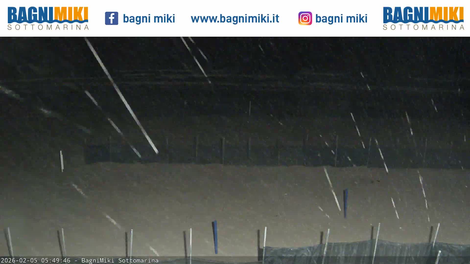 Venezia Sottomarina Miki Beach East View Live Cam - Venice, Veneto, Italy