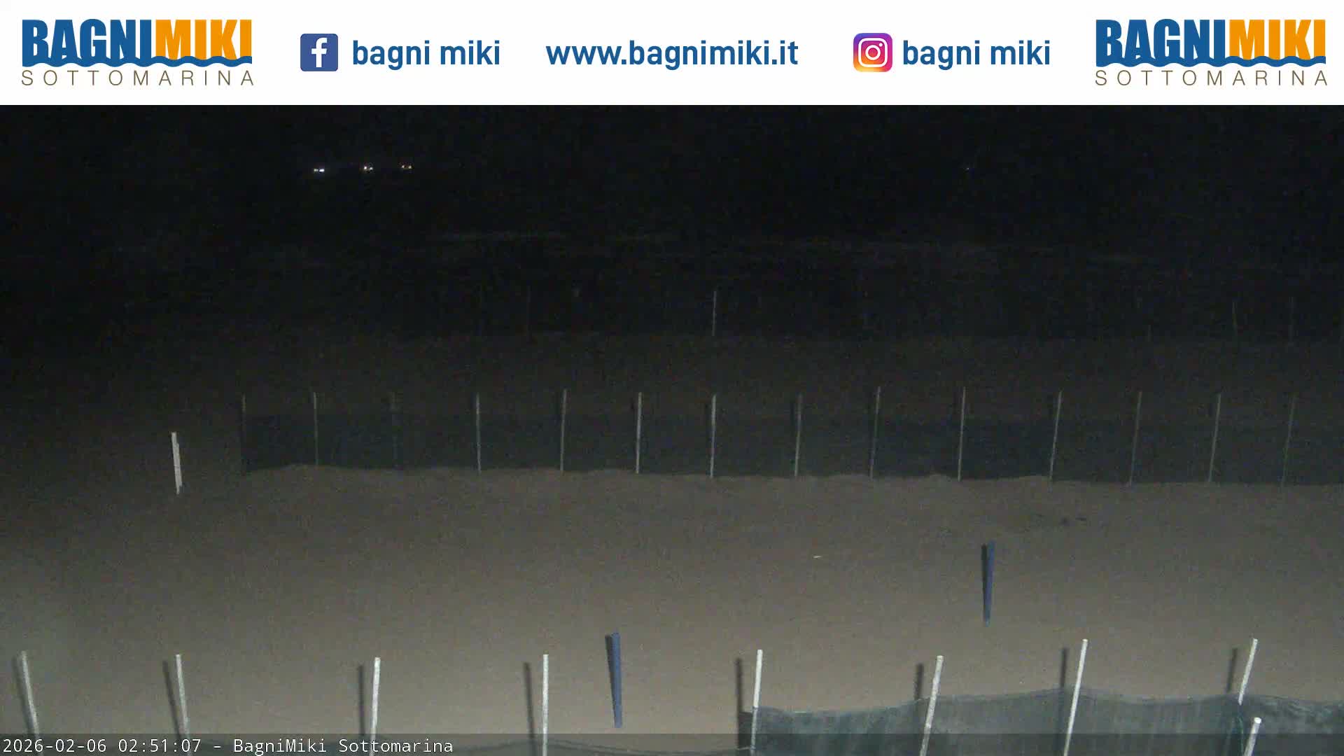 Venezia Sottomarina Miki Beach East View Live Cam - Venice, Veneto, Italy