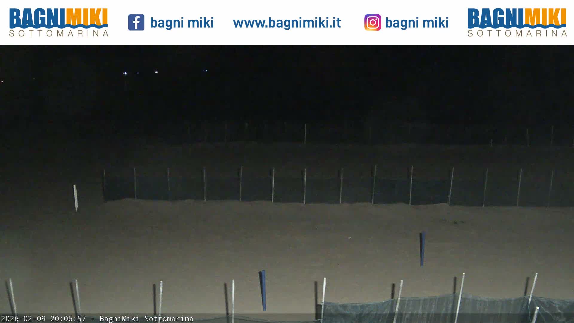 Venezia Sottomarina Miki Beach East View Live Cam - Venice, Veneto, Italy
