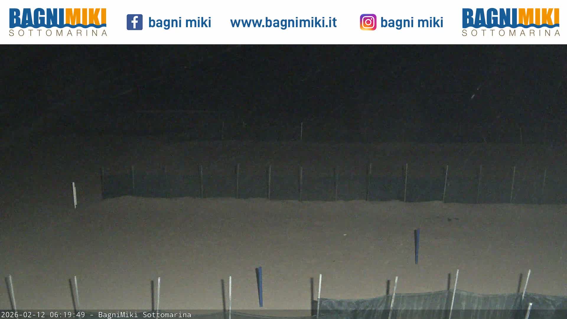 Venezia Sottomarina Miki Beach East View Live Cam - Venice, Veneto, Italy