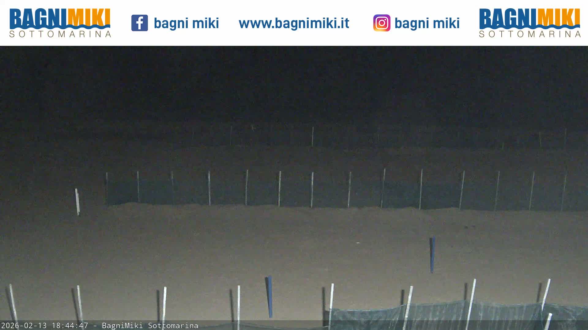 Venezia Sottomarina Miki Beach East View Live Cam - Venice, Veneto, Italy