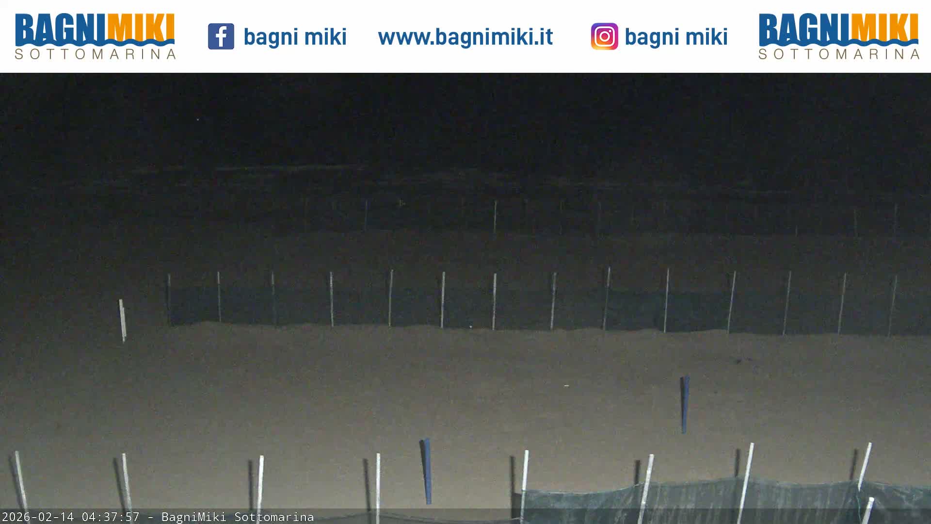 Venezia Sottomarina Miki Beach East View Live Cam - Venice, Veneto, Italy