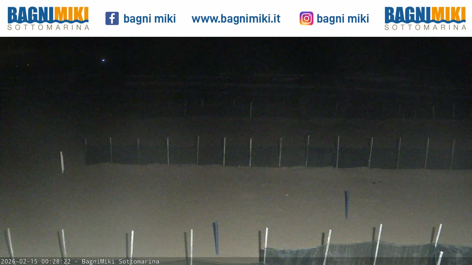 Venezia Sottomarina Miki Beach East View Live Cam - Venice, Veneto, Italy