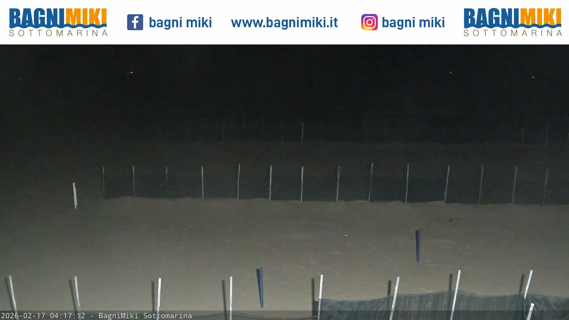 Venezia Sottomarina Miki Beach East View Live Cam - Venice, Veneto, Italy