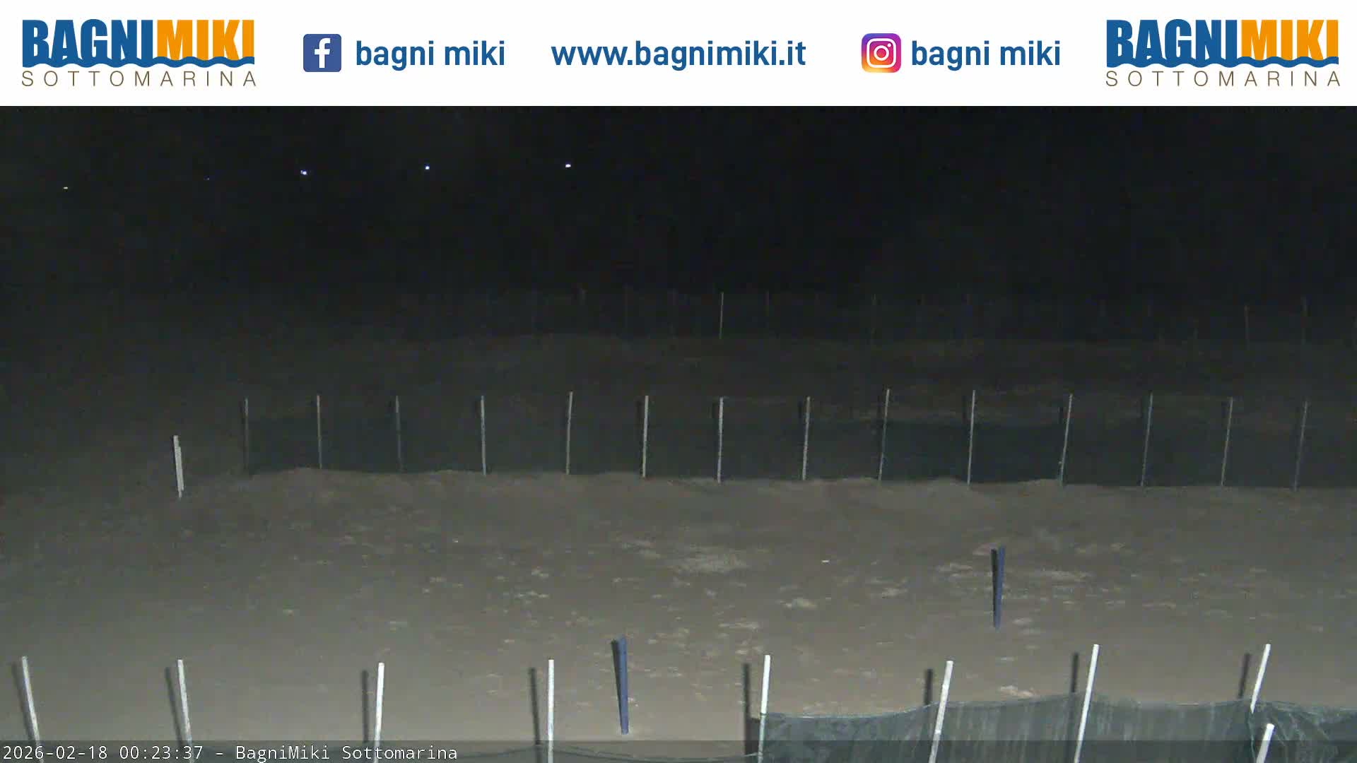 Venezia Sottomarina Miki Beach East View Live Cam - Venice, Veneto, Italy