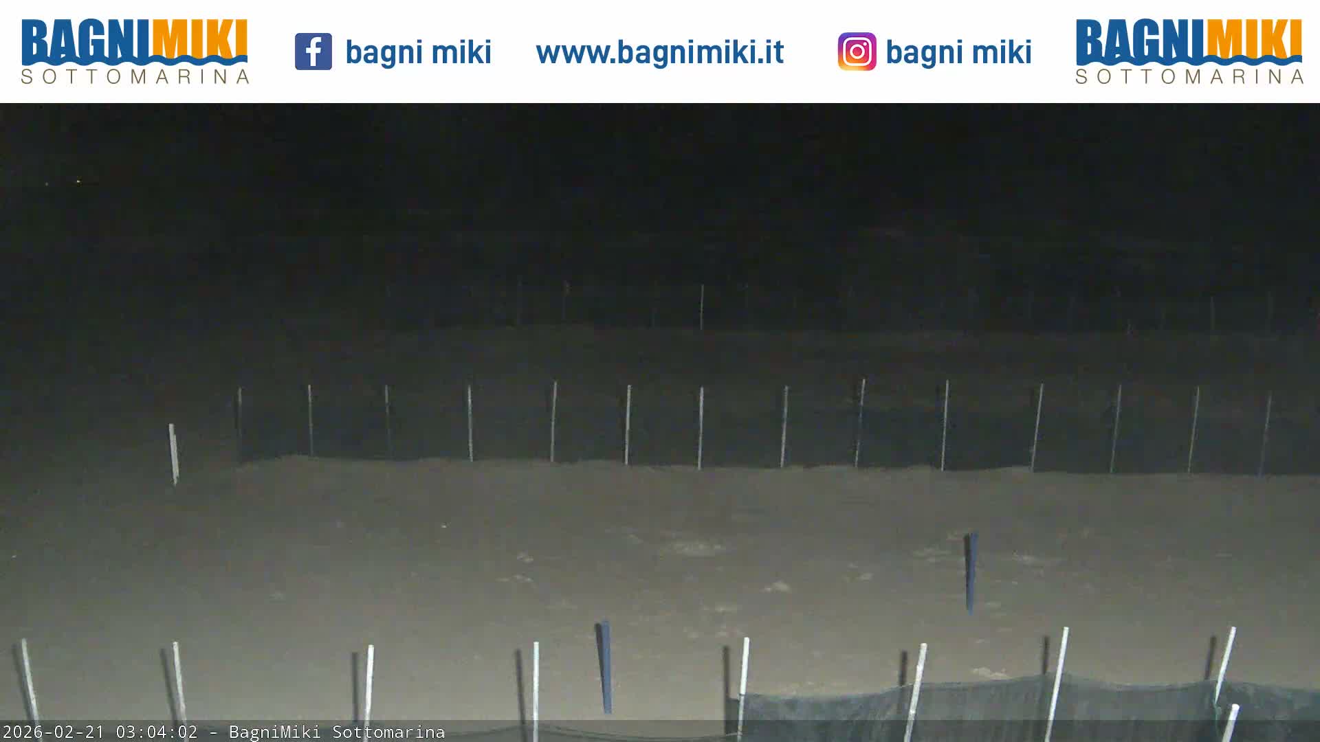 Venezia Sottomarina Miki Beach East View Live Cam - Venice, Veneto, Italy