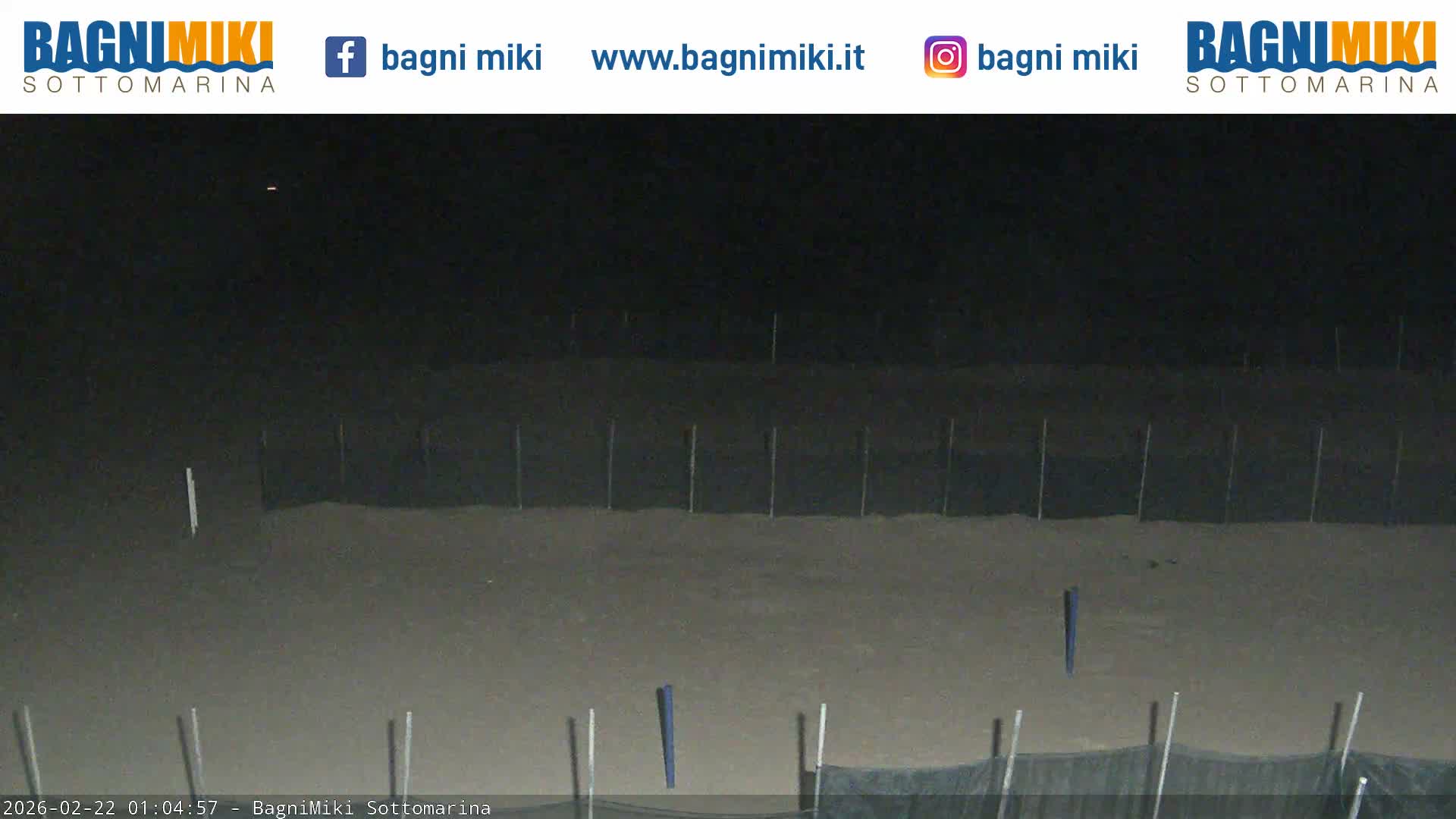 Venezia Sottomarina Miki Beach East View Live Cam - Venice, Veneto, Italy
