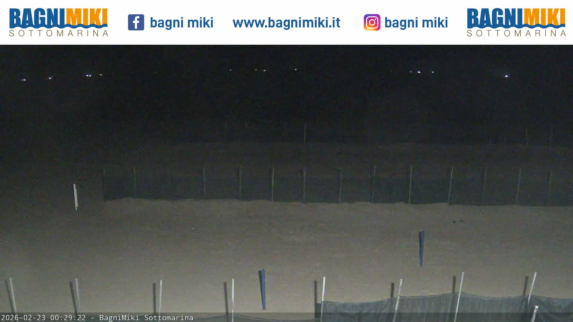 Venezia Sottomarina Miki Beach East View Live Cam - Venice, Veneto, Italy