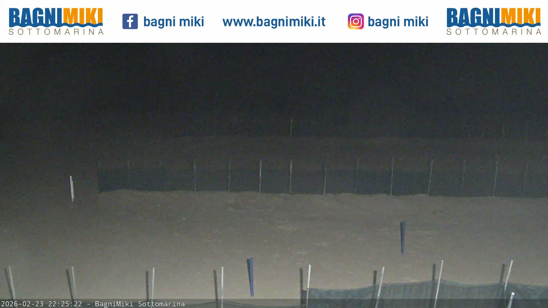 Venezia Sottomarina Miki Beach East View Live Cam - Venice, Veneto, Italy