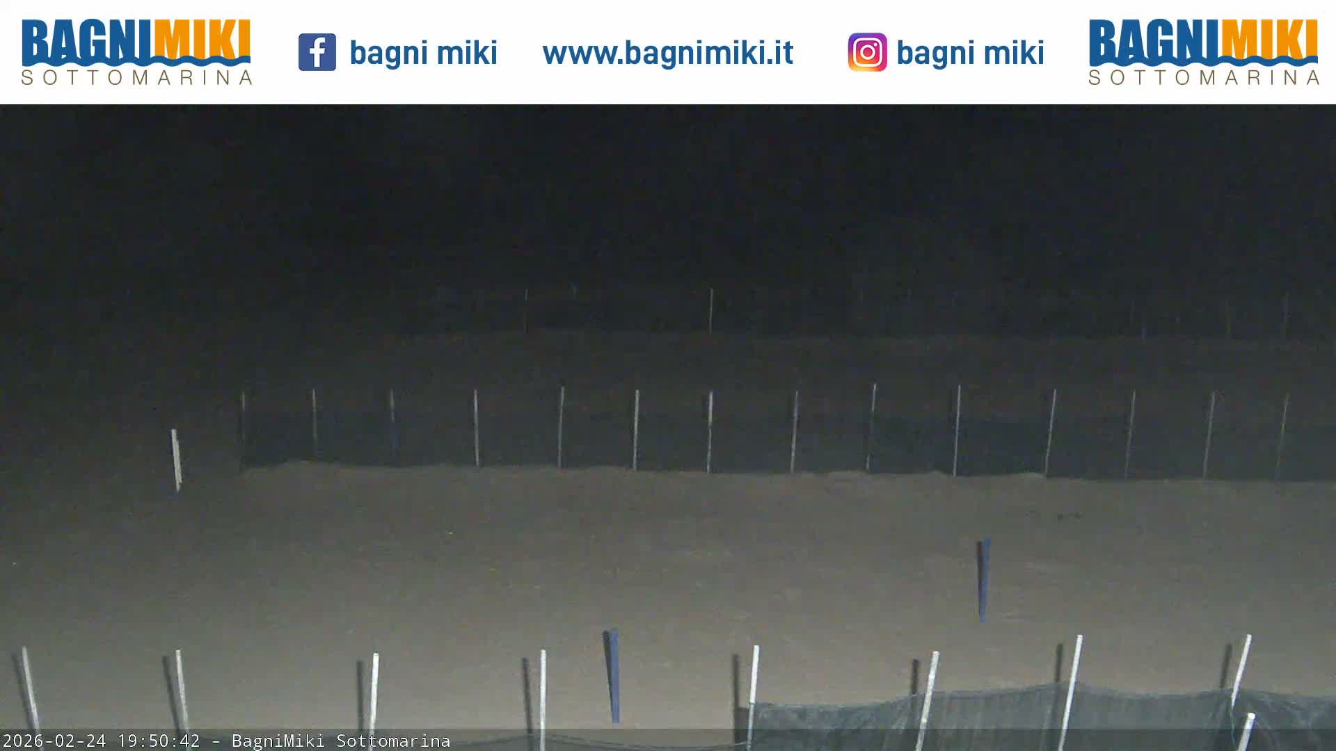 Venezia Sottomarina Miki Beach East View Live Cam - Venice, Veneto, Italy
