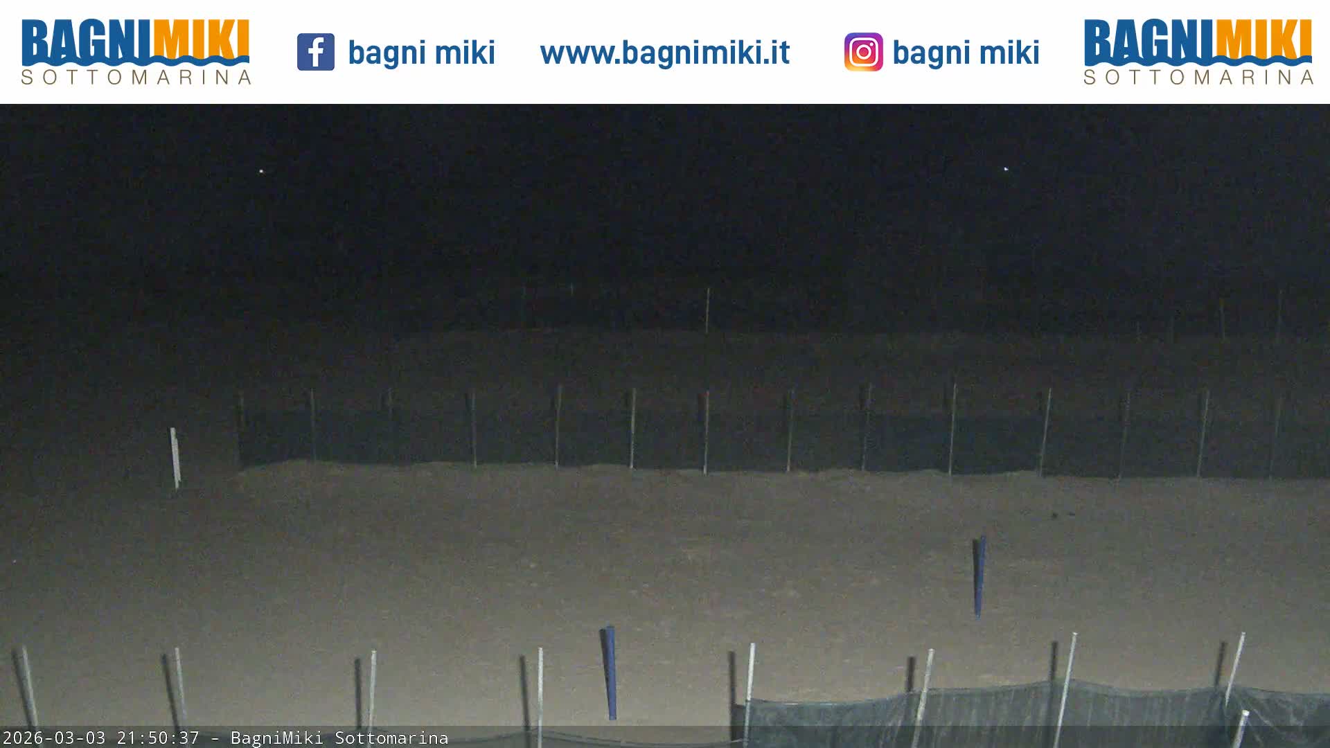 Venezia Sottomarina Miki Beach East View Live Cam - Venice, Veneto, Italy